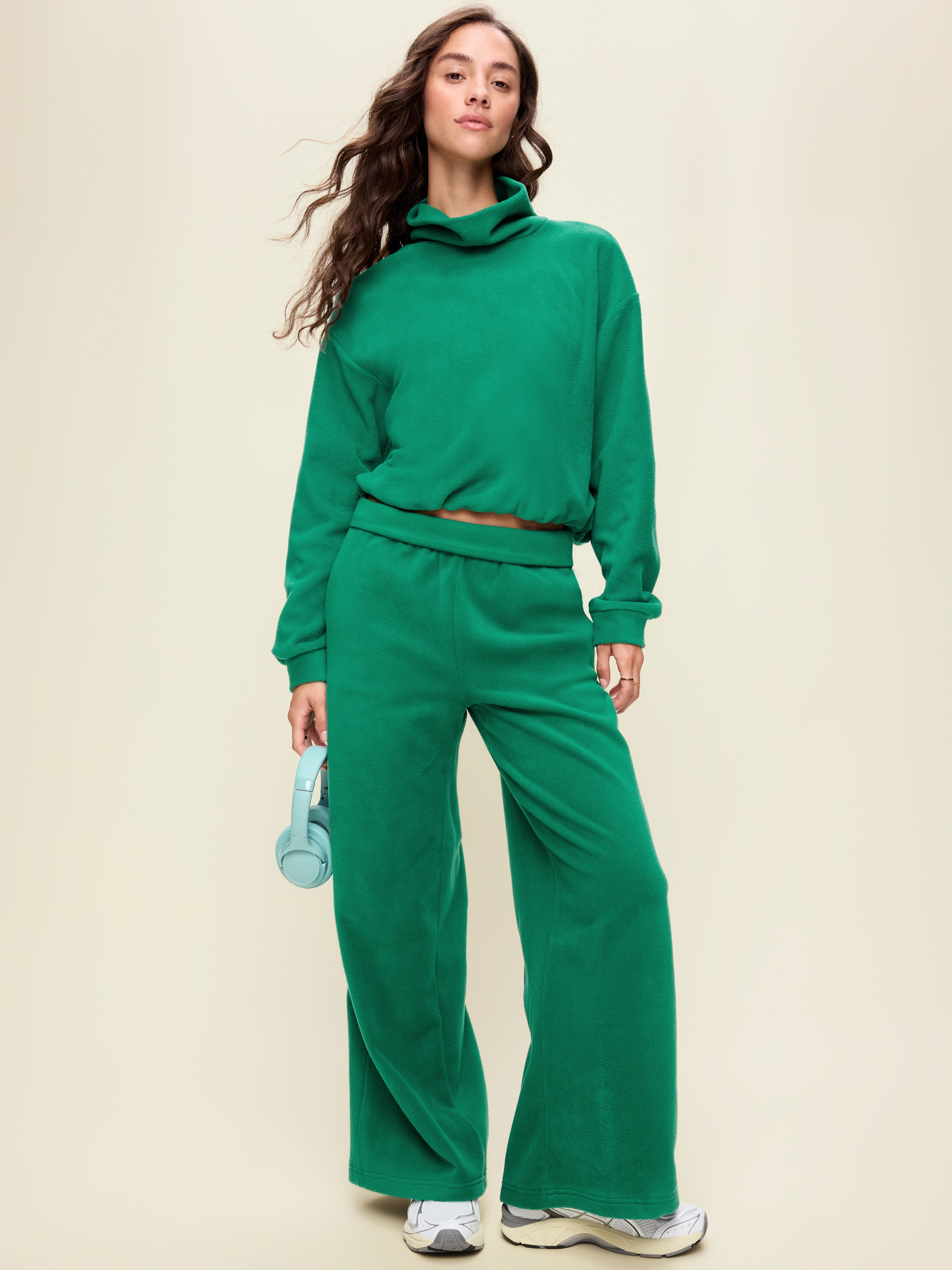 Performance Fleece Funnel Neck Pullover - Java Fern - 3