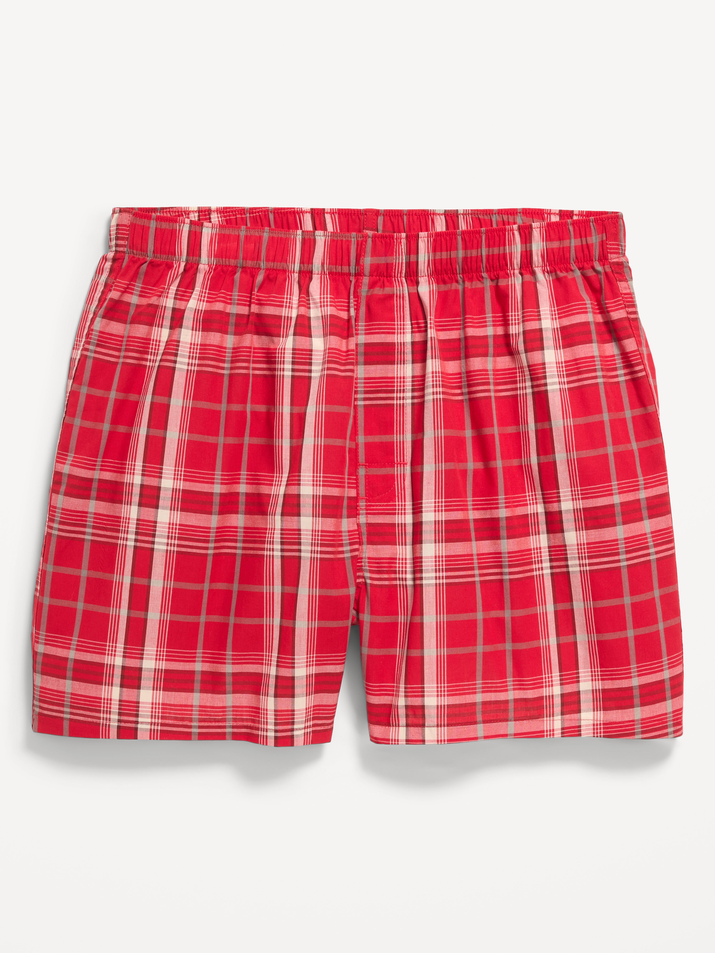 Soft-Washed Boxer Shorts -- 3.75-inch - Red Plaid - 1