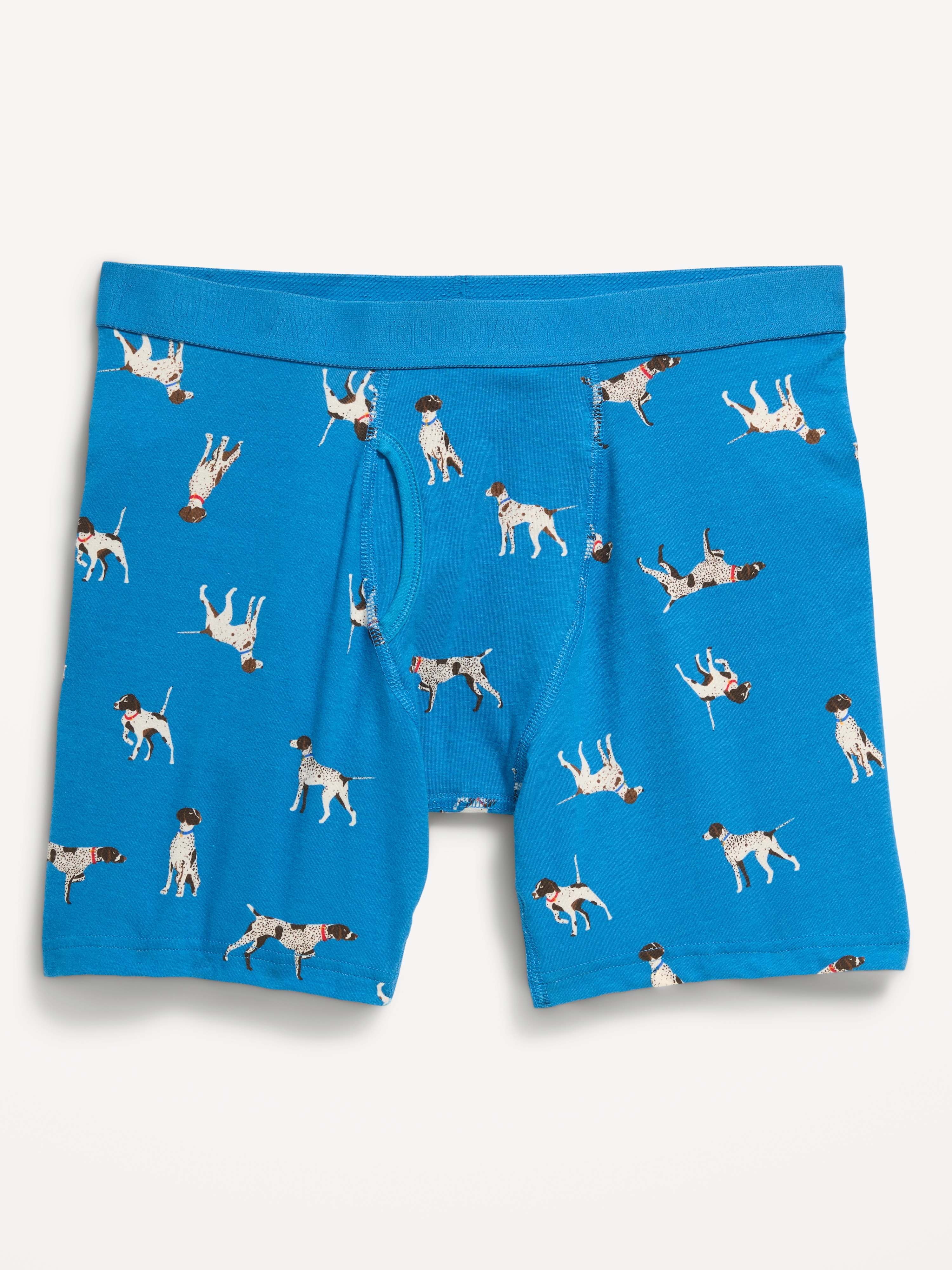 Soft-Washed Boxer Briefs -- 6.25-inch inseam - Blue Dogs - 1