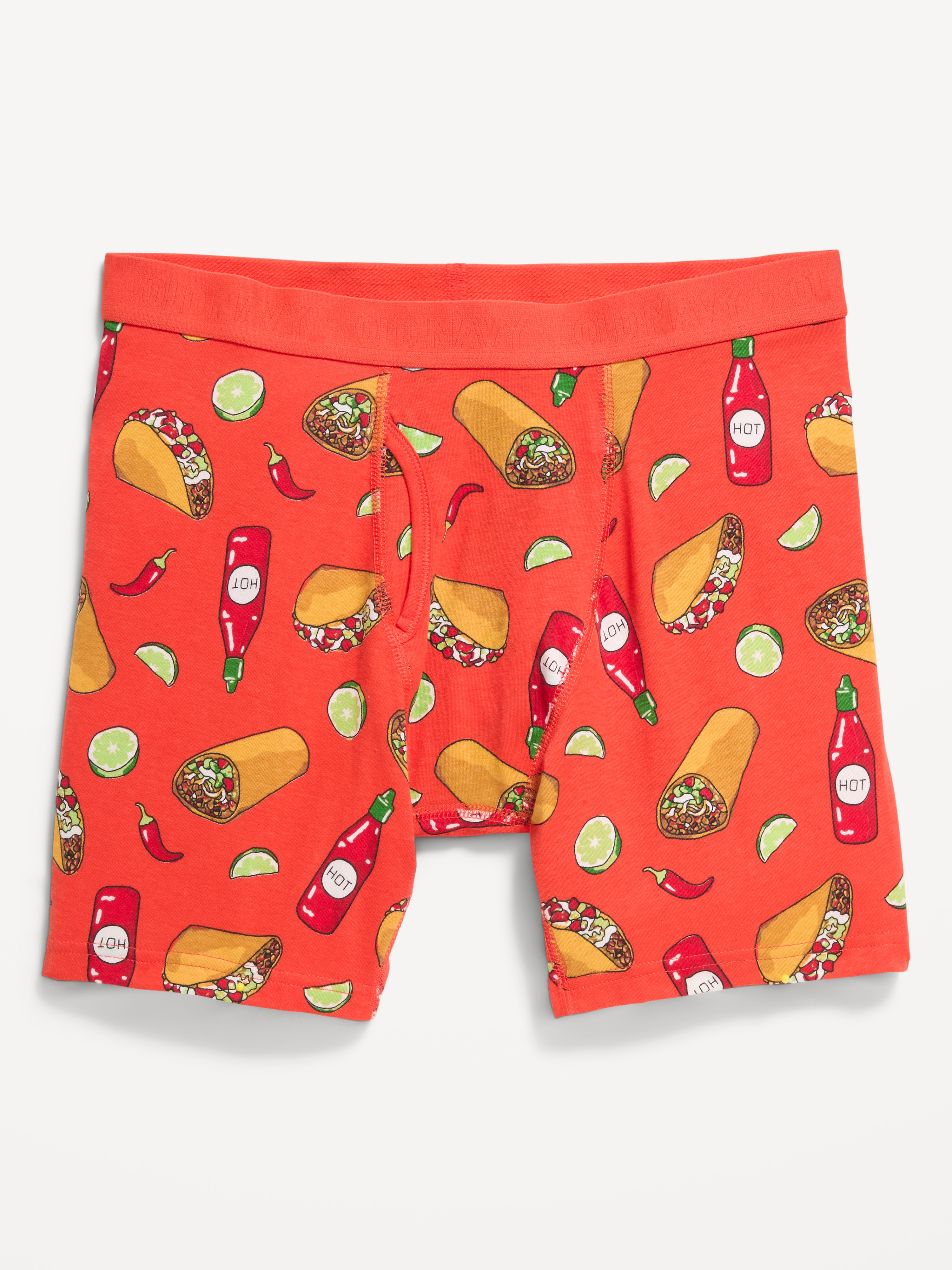 Soft-Washed Boxer Briefs -- 6.25-inch inseam - Fiesta Orange - 1