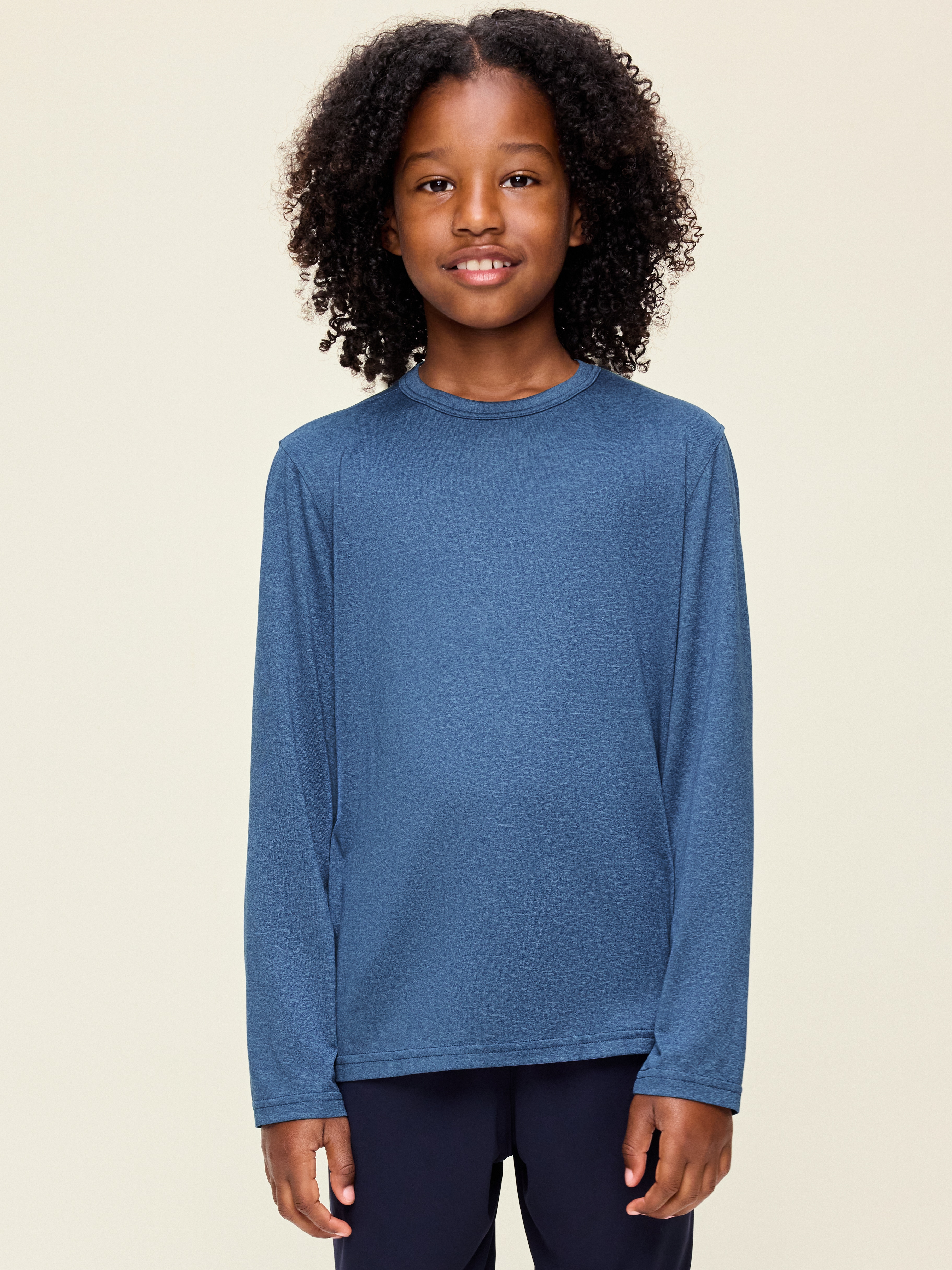 CloudMotion Long-Sleeve Performance T-Shirt for Boys - Pacific Blue - 1