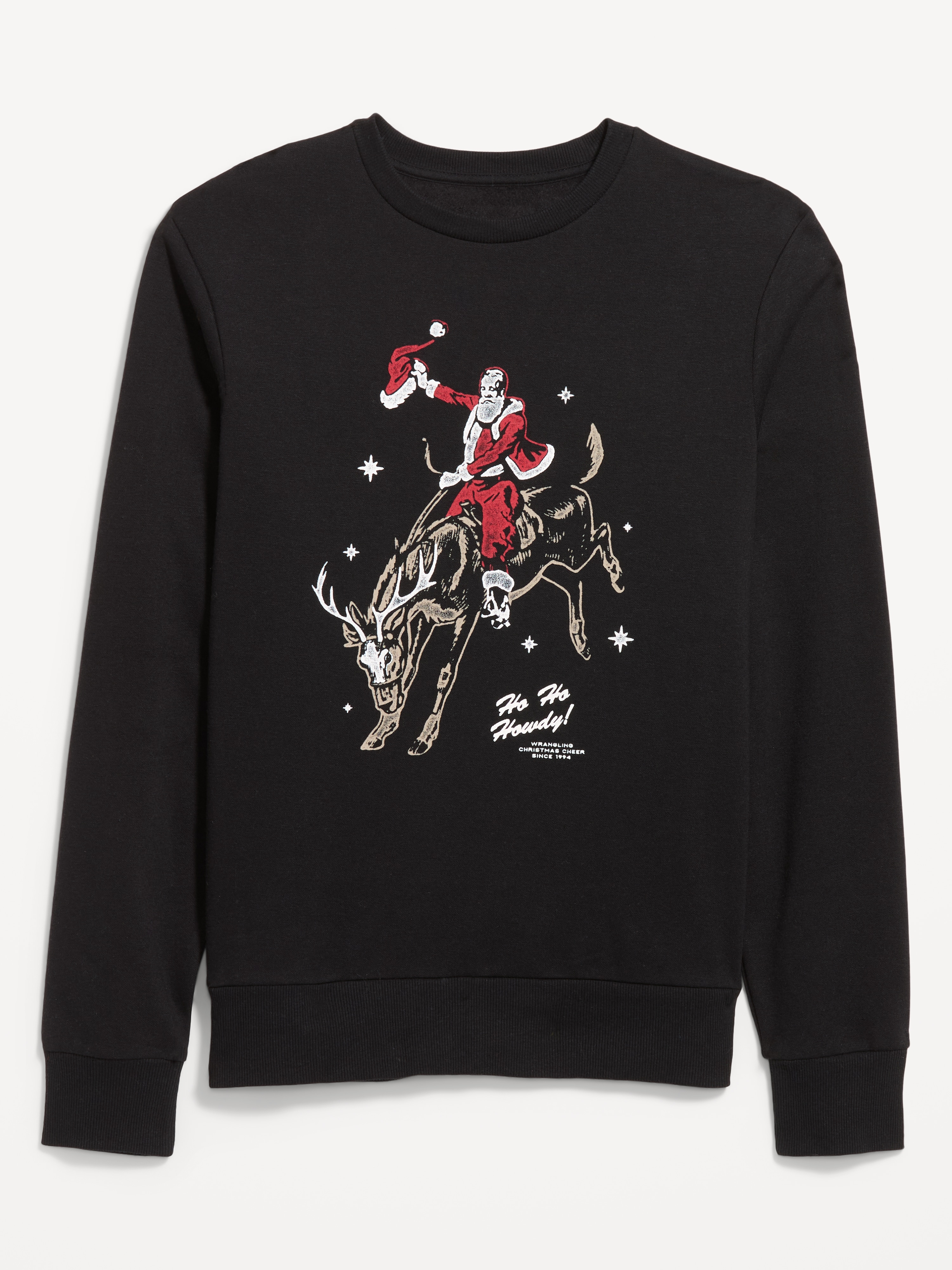 Graphic Crew-Neck Sweatshirt - Black Jack - 4