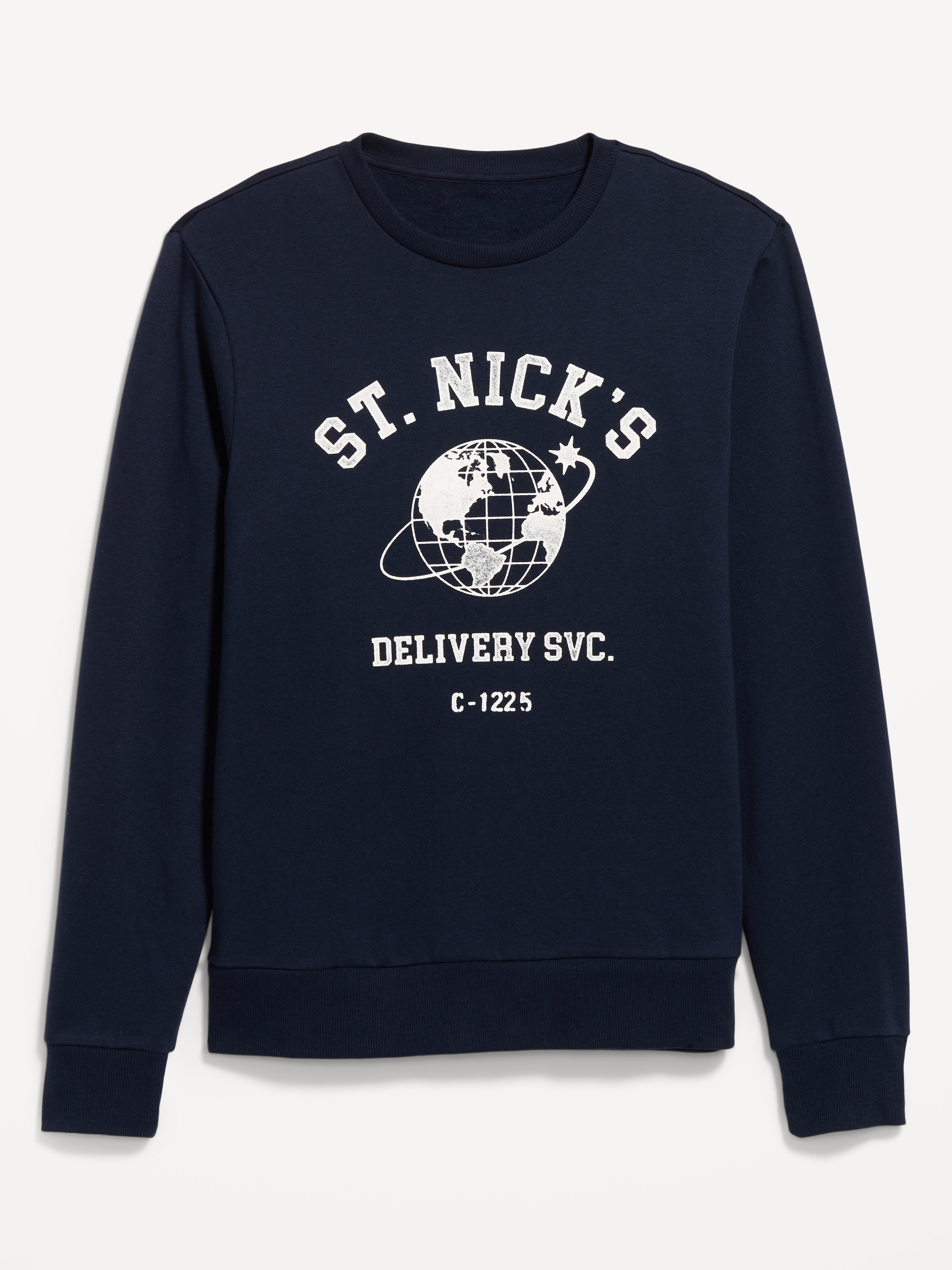 Graphic Crew-Neck Sweatshirt - In the Navy - 4