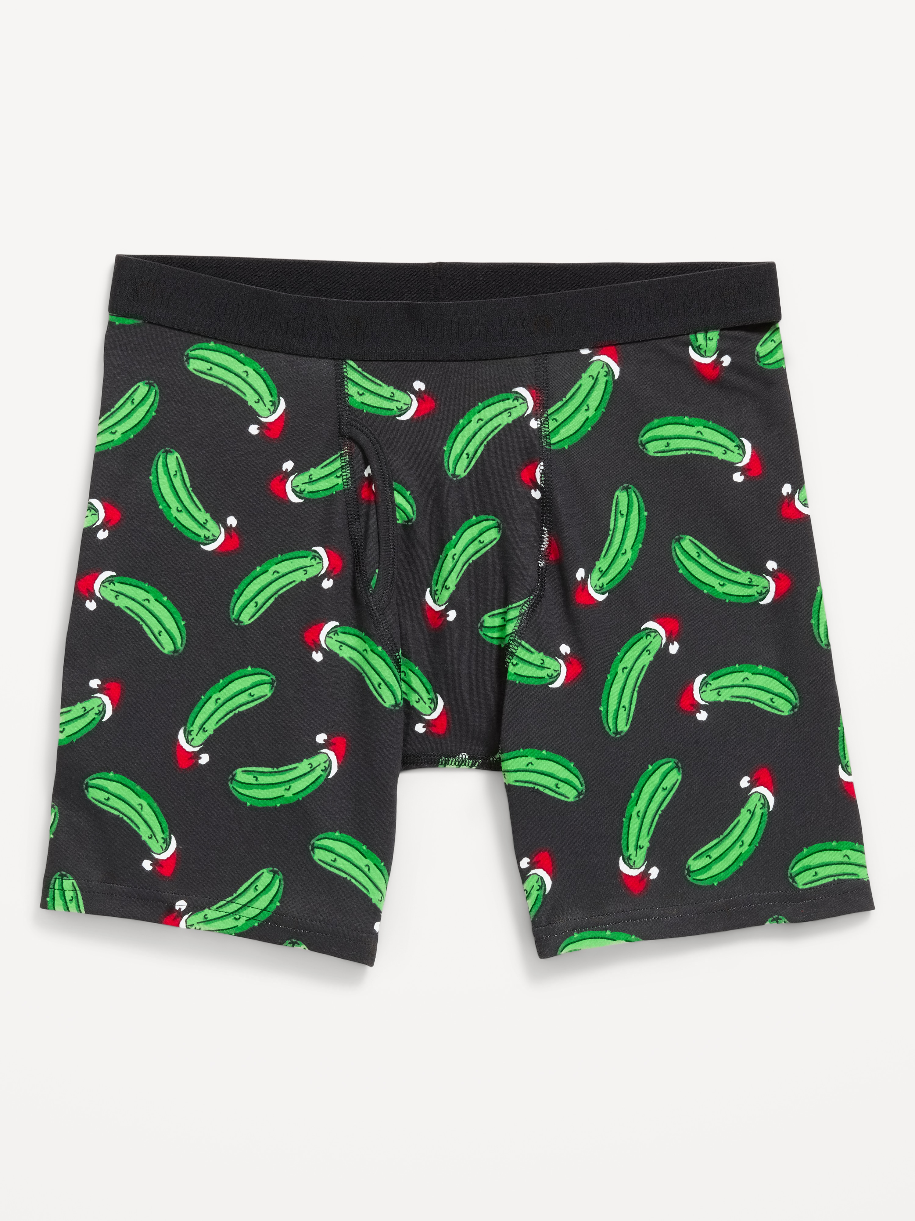 Soft-Washed Boxer Briefs -- 6.25-inch inseam - In A Pickle - 1