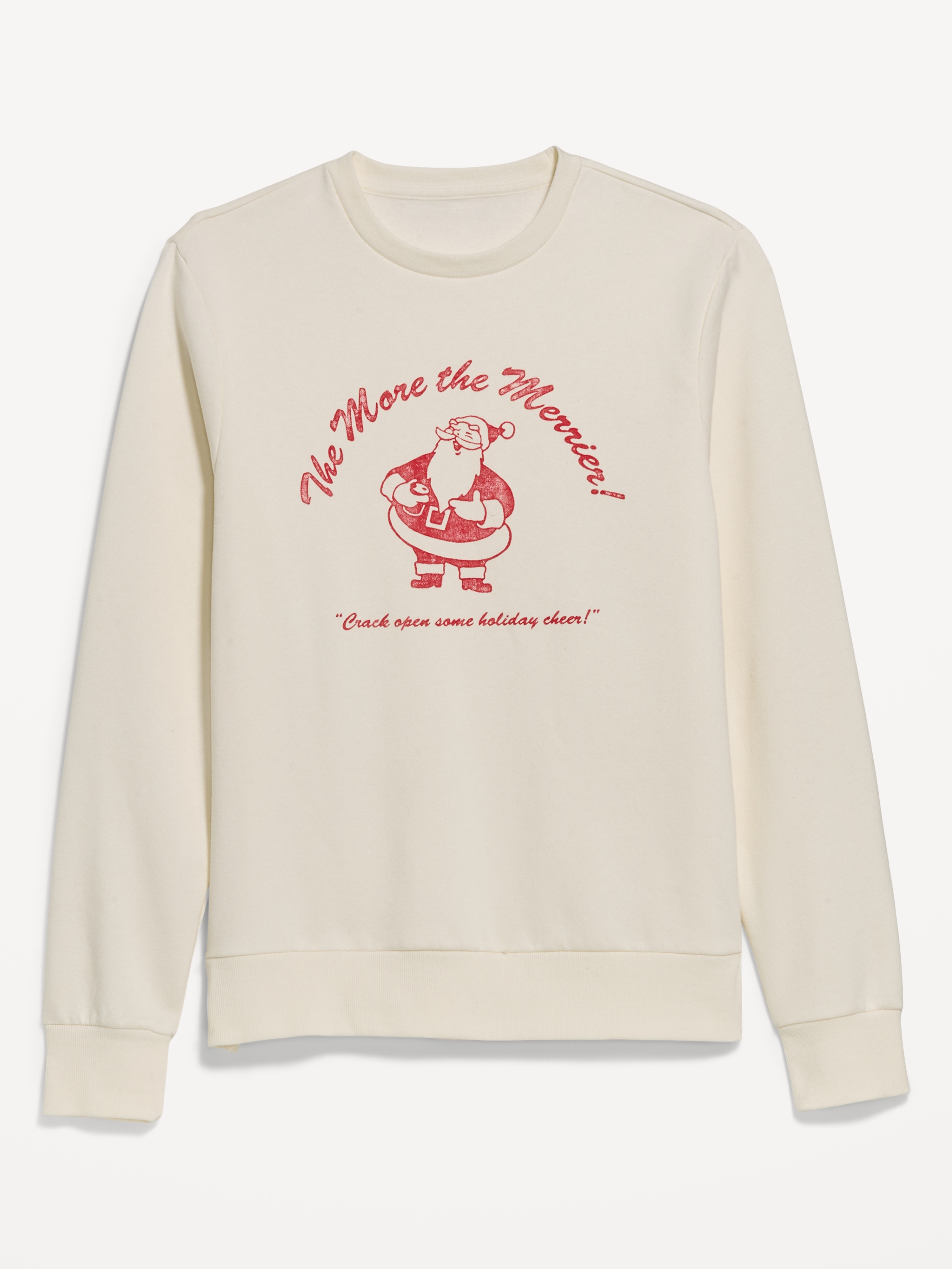 Graphic Crew-Neck Sweatshirt - Sea Salt - 4