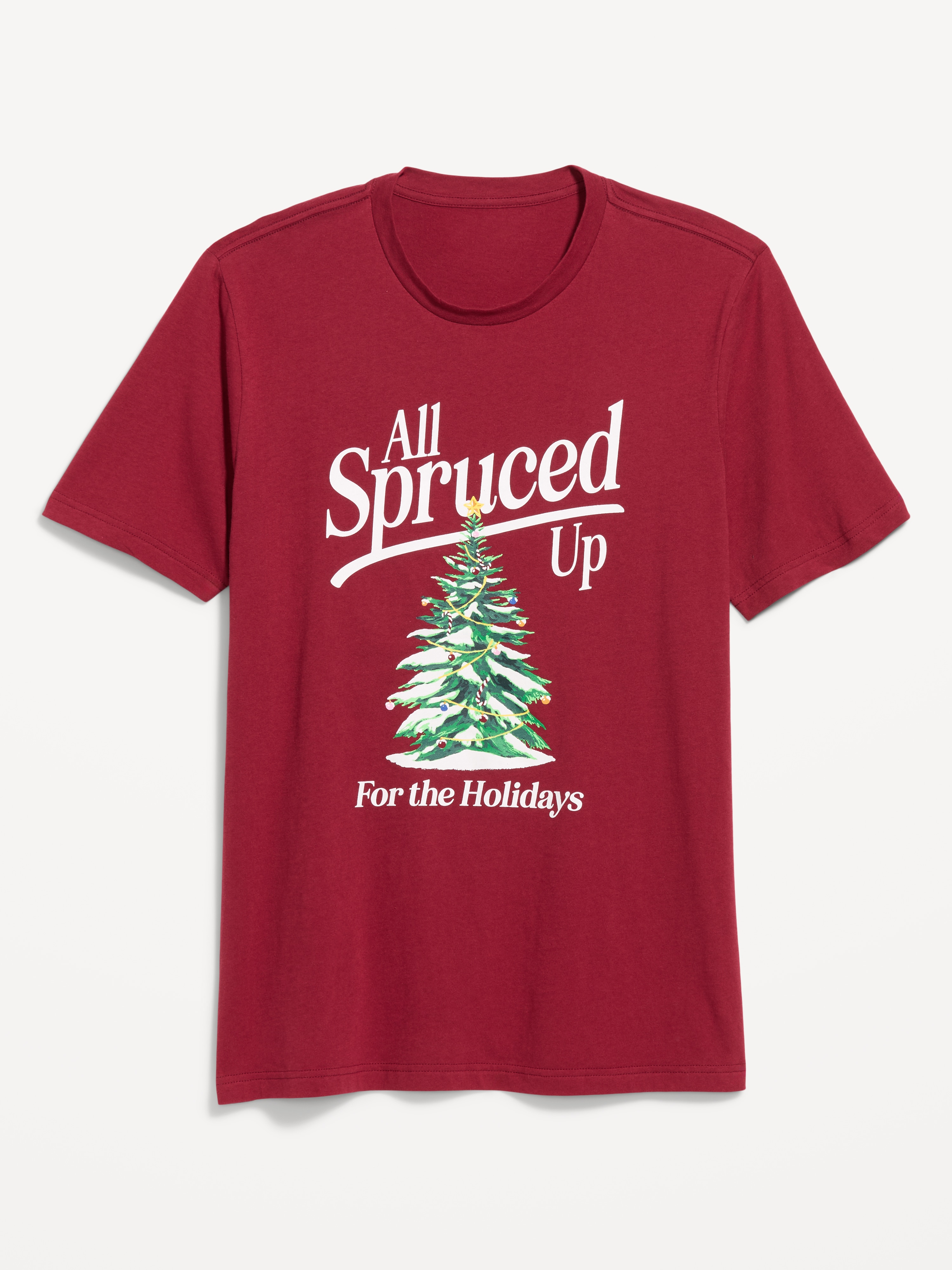 Crew-Neck Graphic T-Shirt - Red Berry - 3