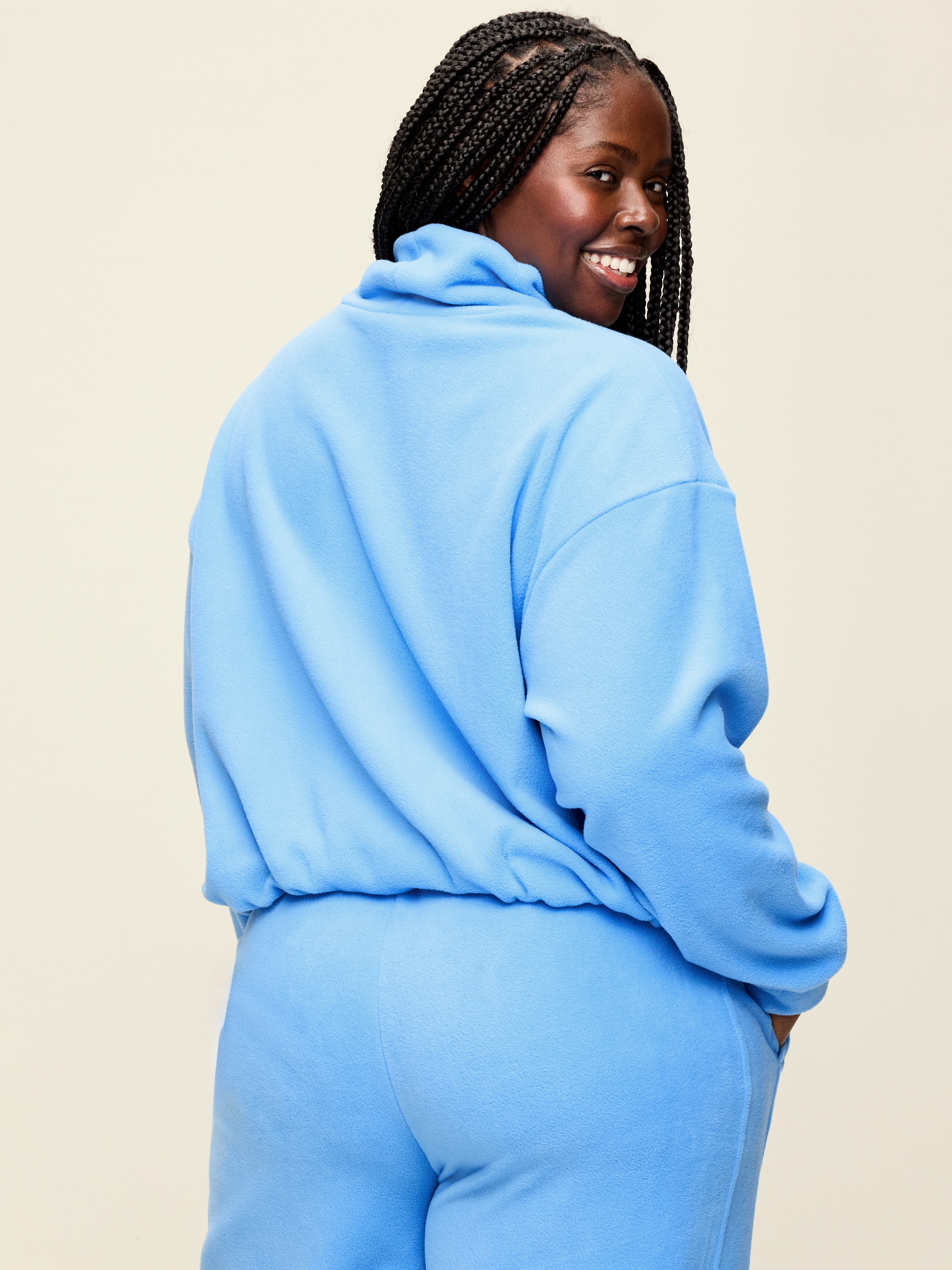 Performance Fleece Funnel Neck Pullover - Hopscotch Blue - 8