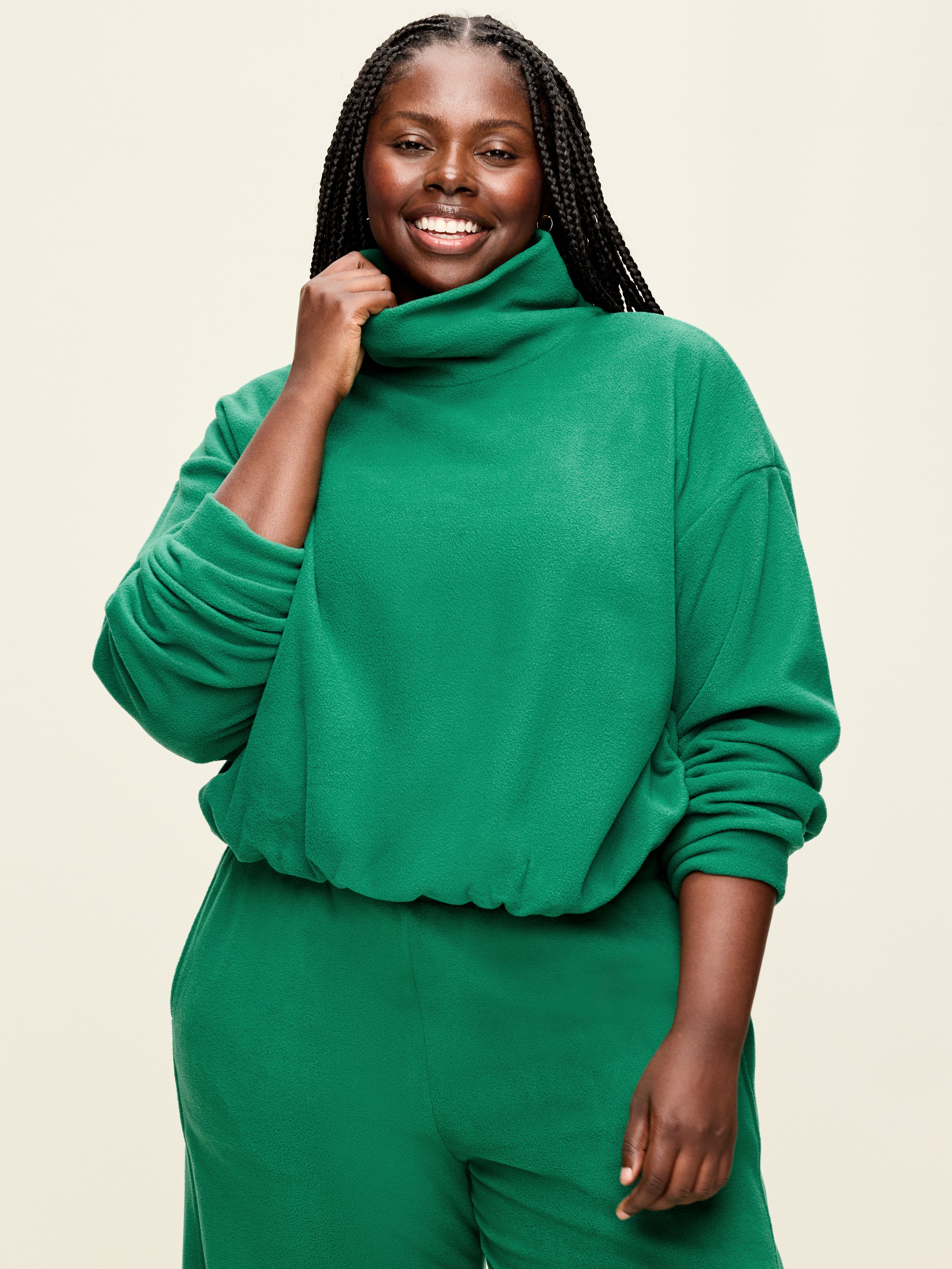 Performance Fleece Funnel Neck Pullover - Java Fern - 7