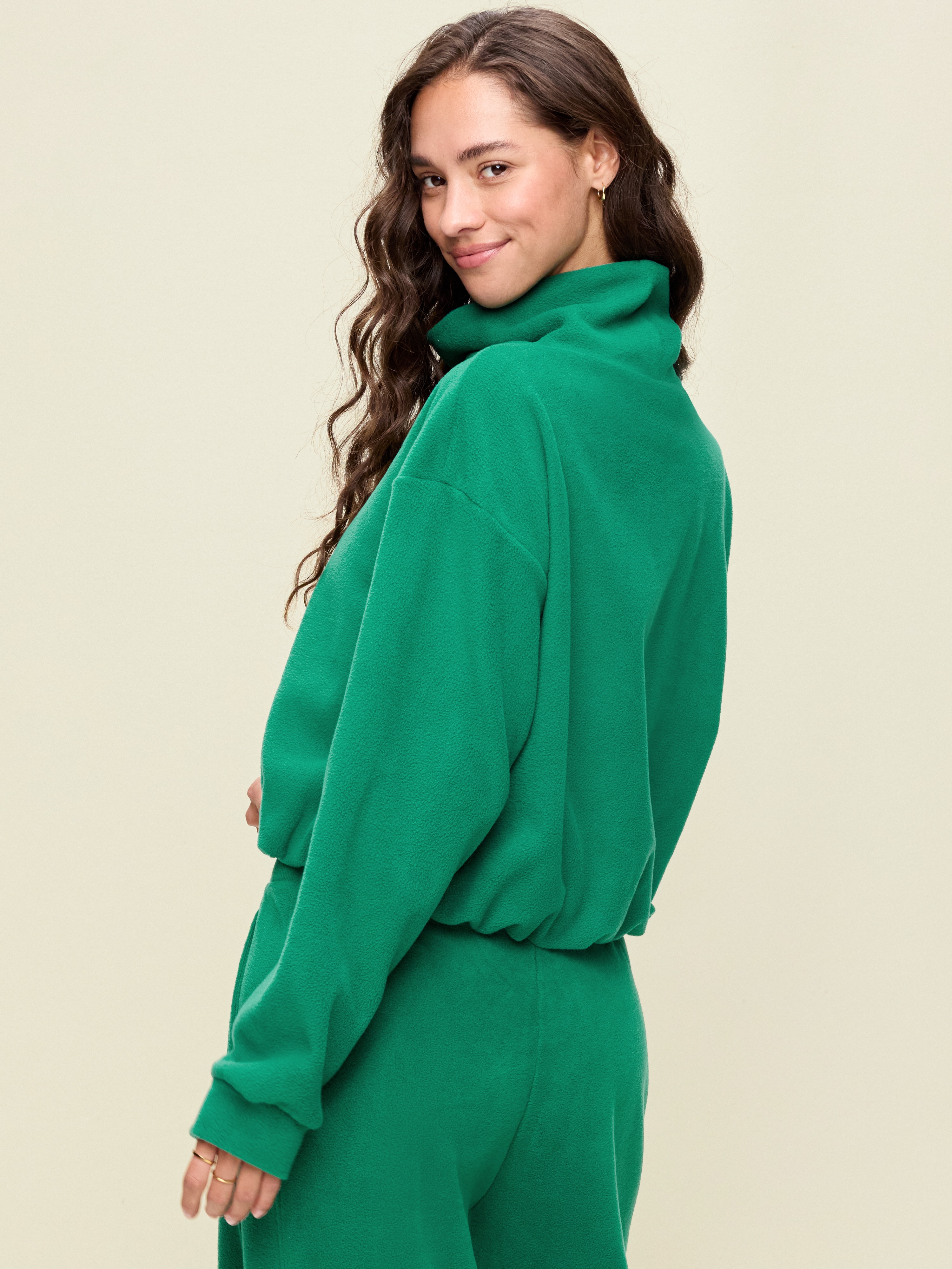 Performance Fleece Funnel Neck Pullover - Java Fern - 2