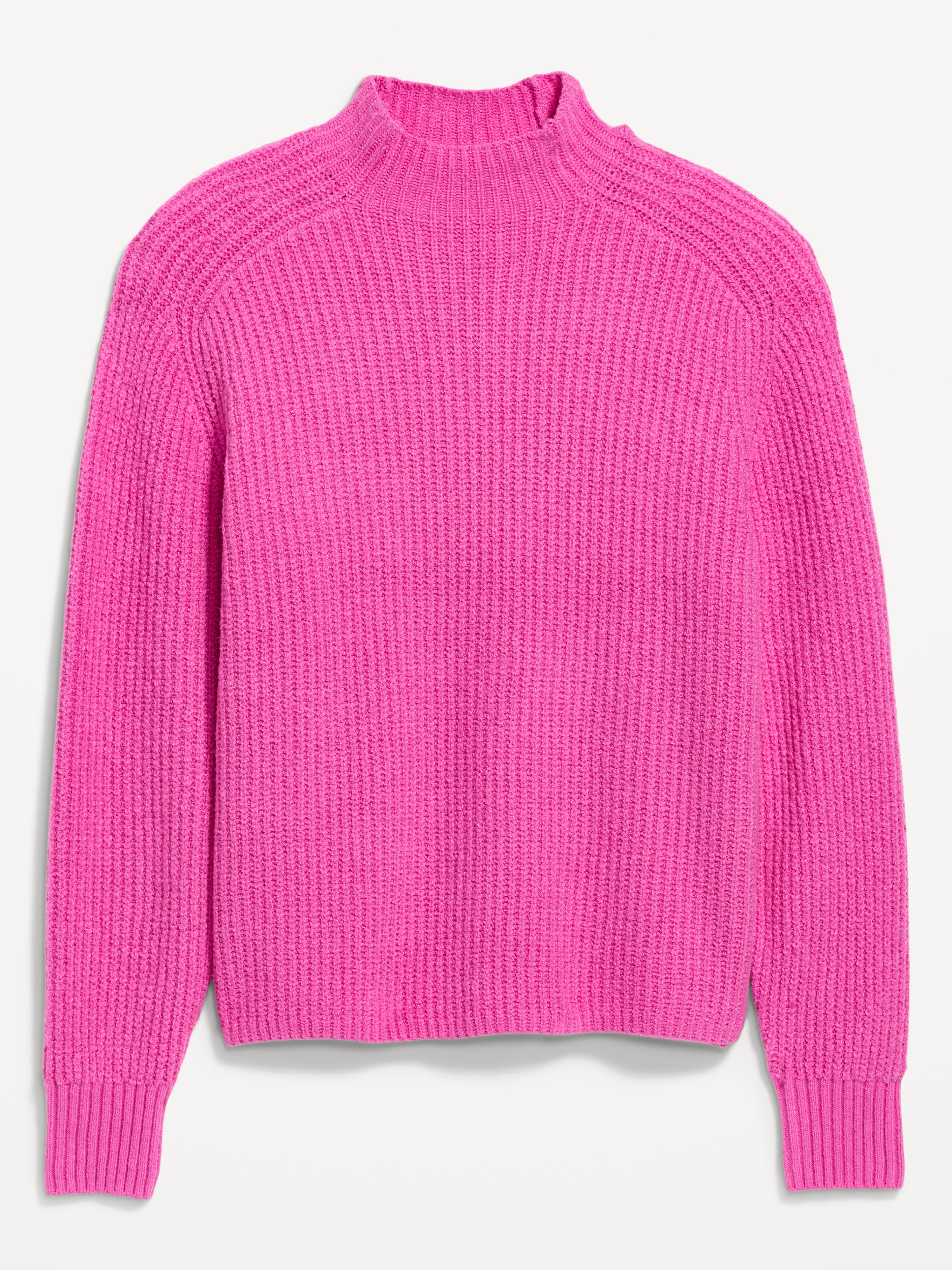 SoSoft Mock-Neck Shaker Sweater - Diaphanous - 1