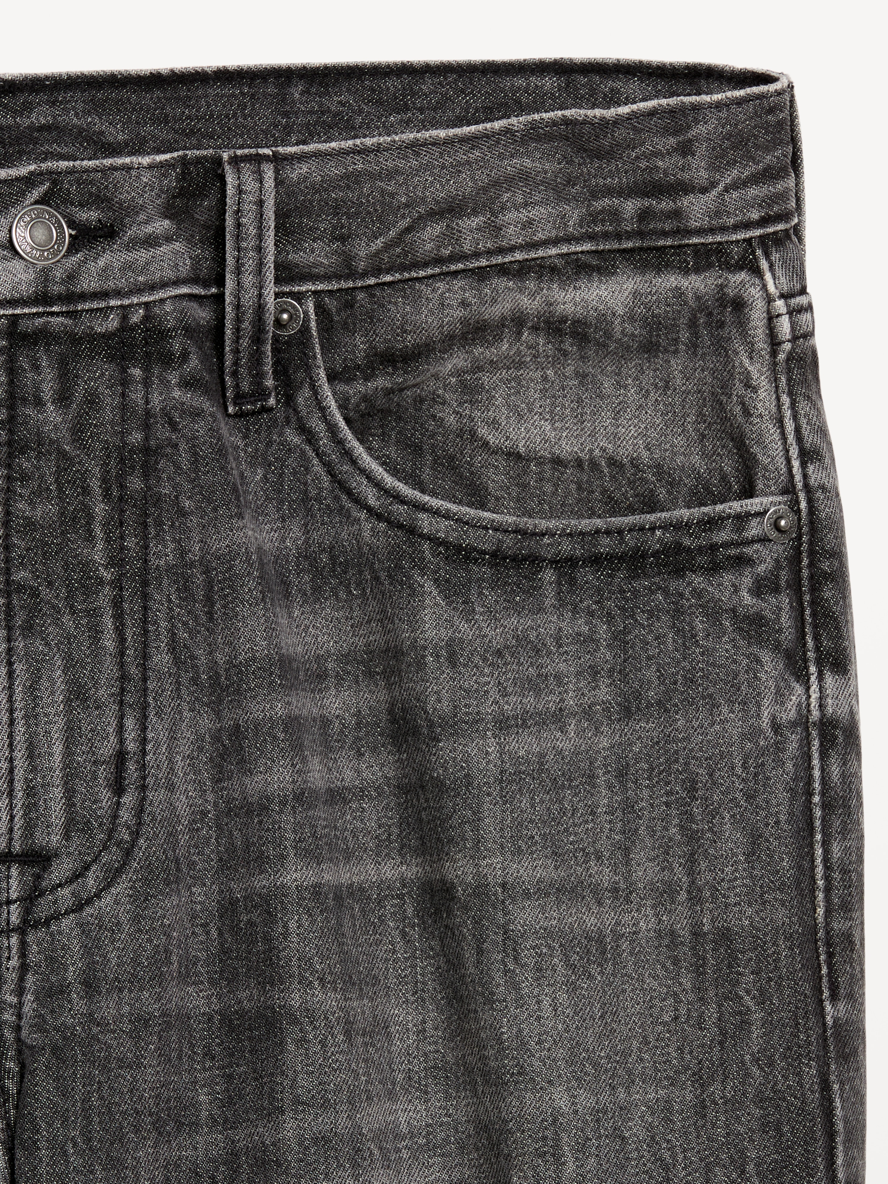 90s Loose Premium Vintage Jeans - Black Wash - 3
