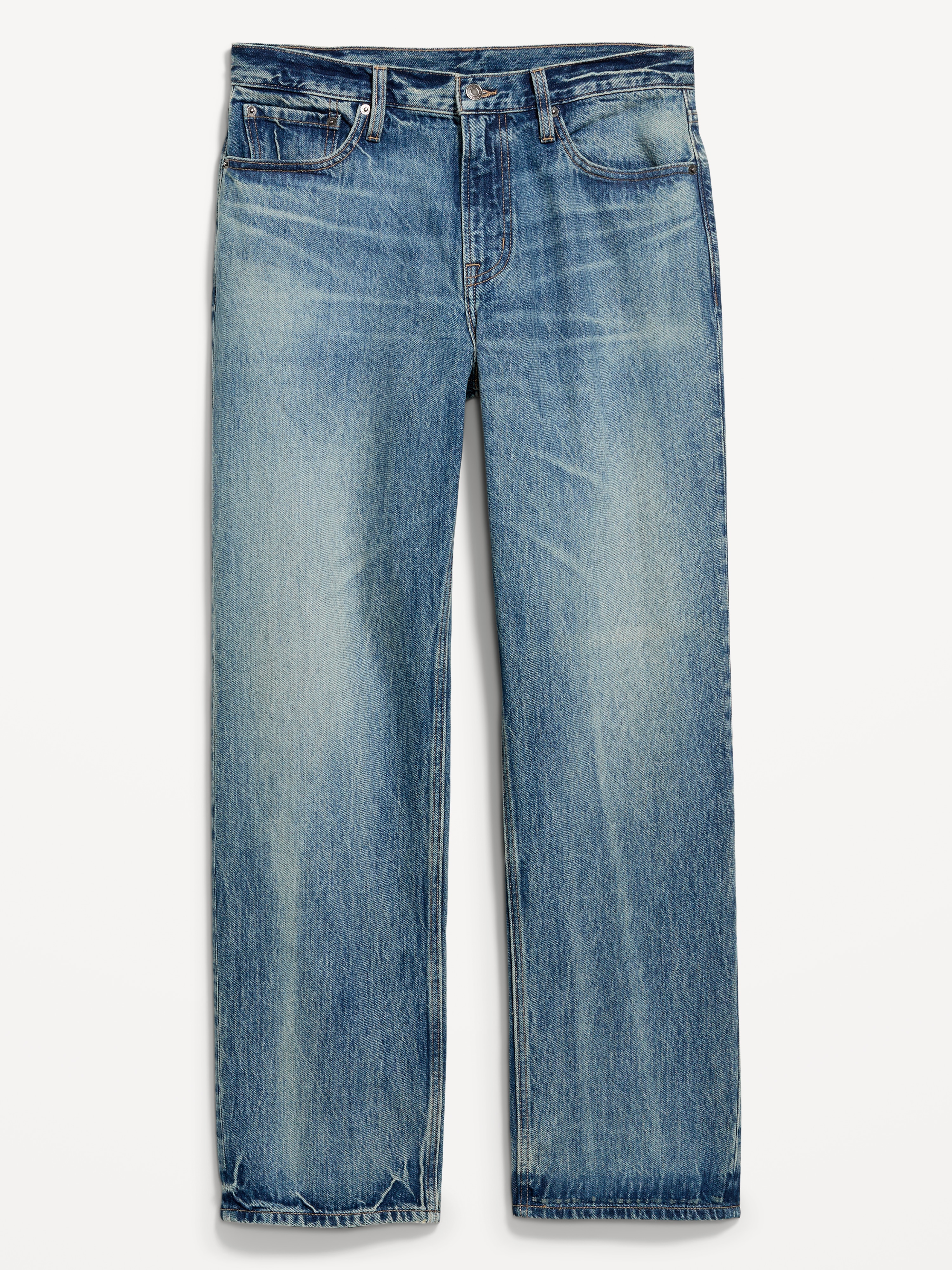 90s Loose Premium Vintage Jeans - Light Wash - 1