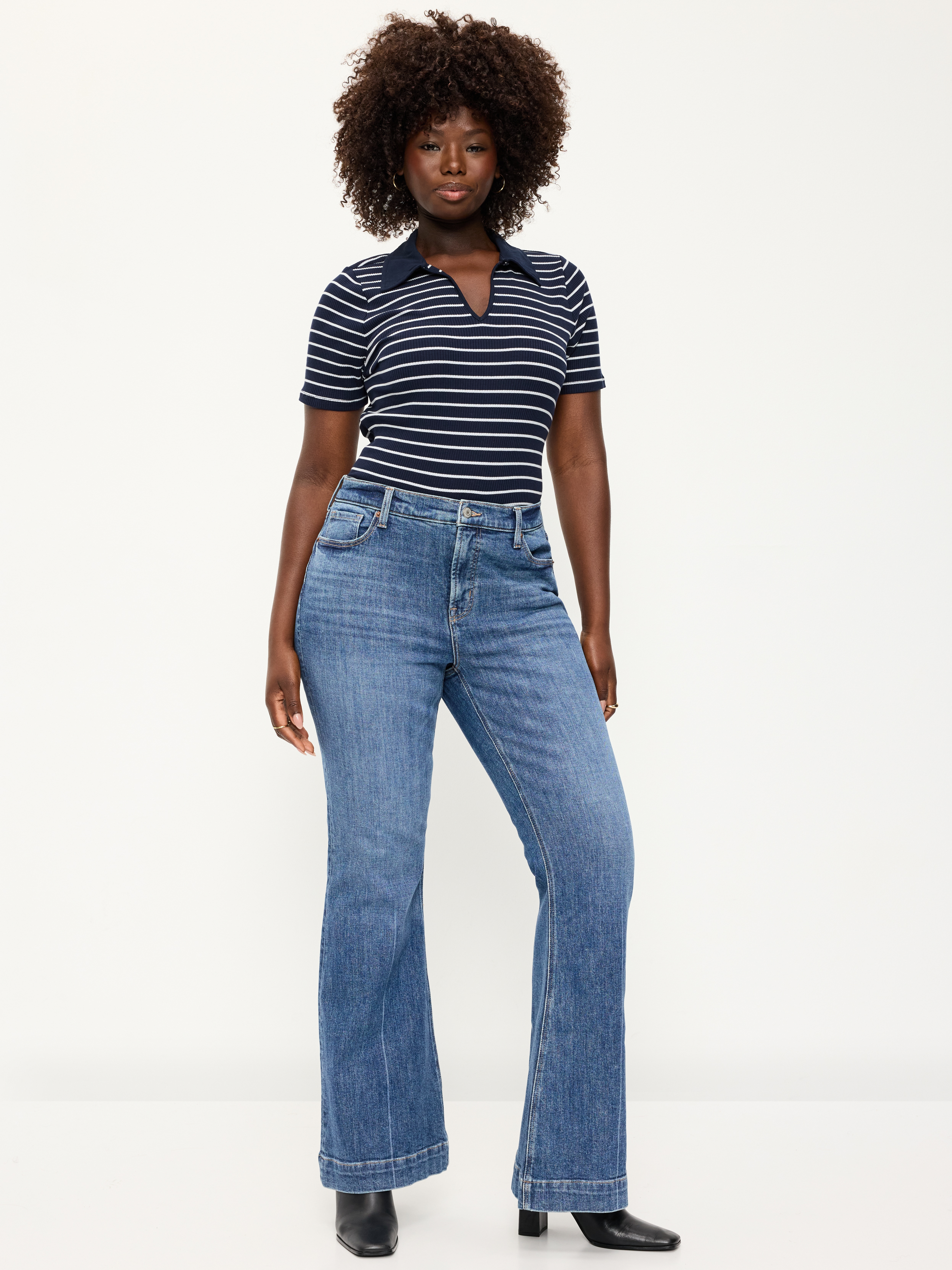 High-Waisted Flare Jeans - Clarice - 4