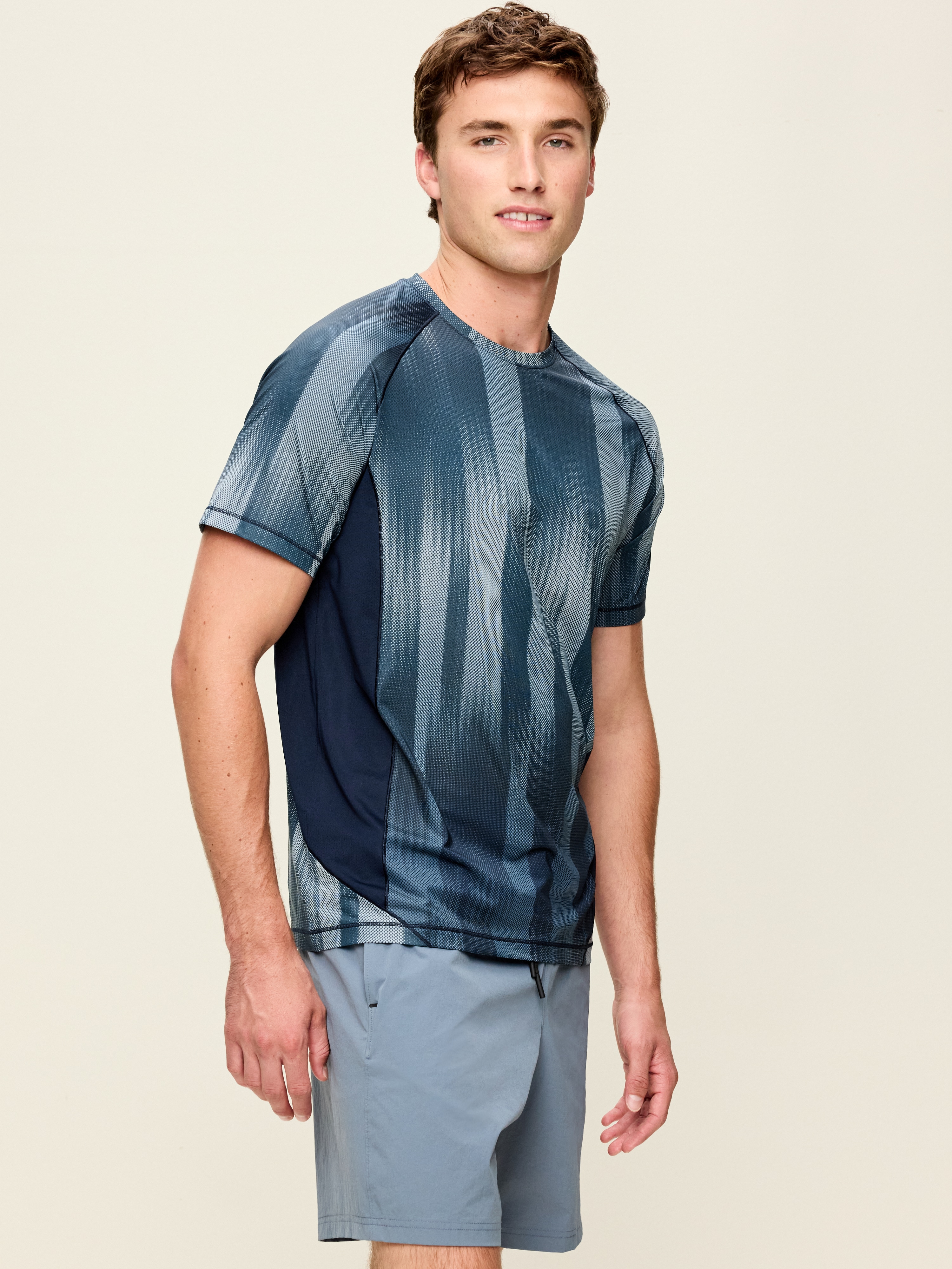 Slim Fit Performance Vent T-Shirt - Wintry Waters - 1