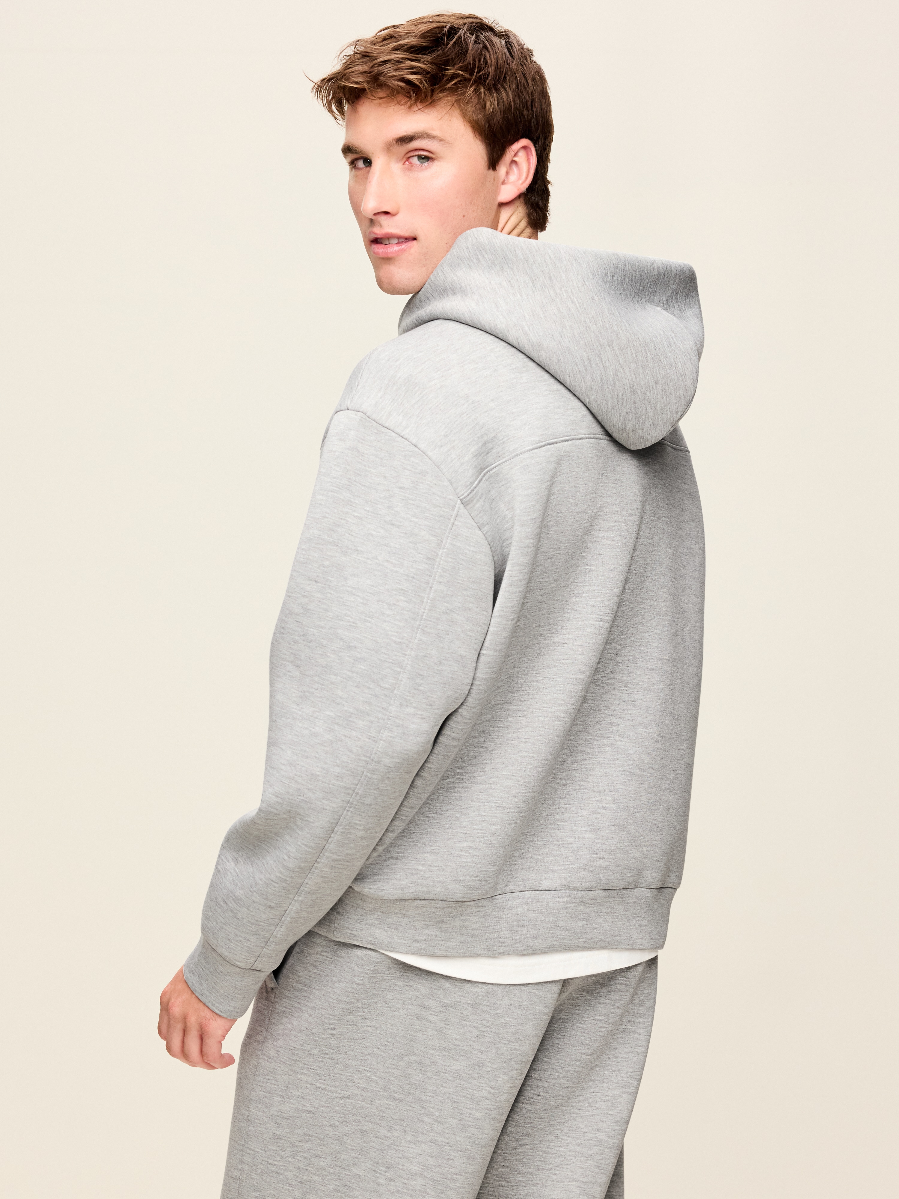 Bounce Fleece Oversized Pullover Hoodie - Heather Gray - 2