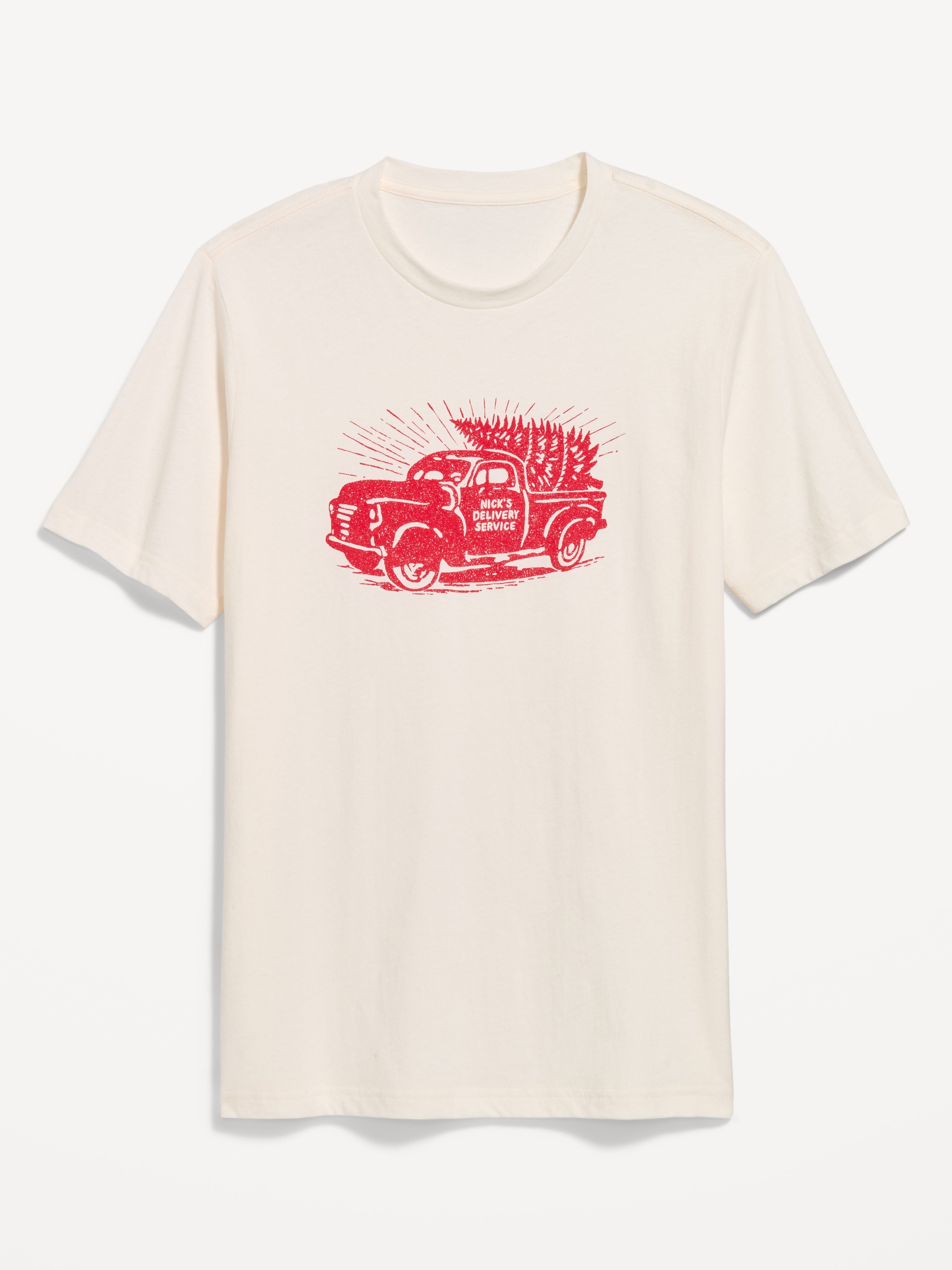 Crew-Neck Graphic T-Shirt - Sea Salt Stripe - 3