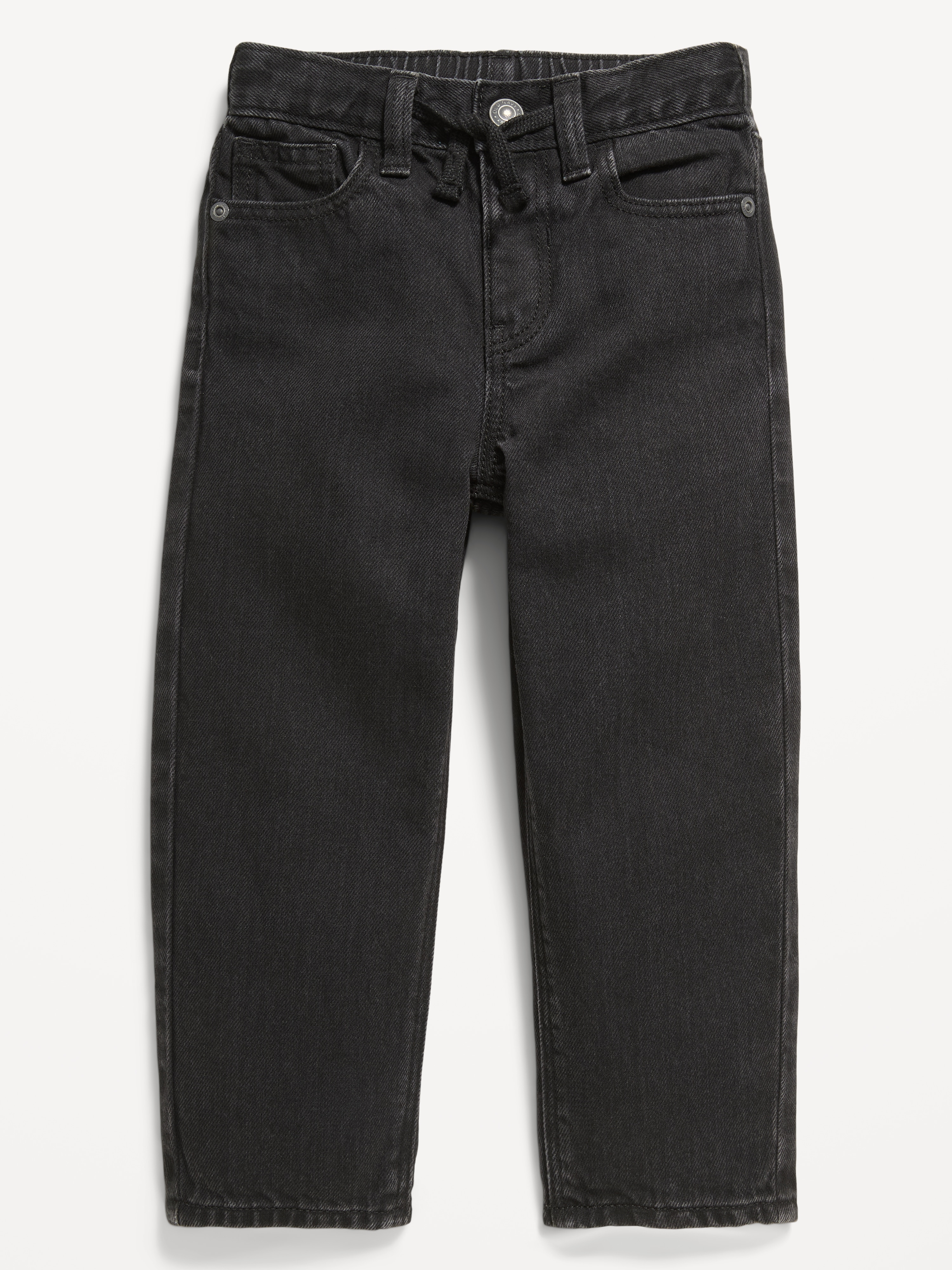 Baggy Barrel-Leg Jeans for Toddler Boys - Black Wash - 1