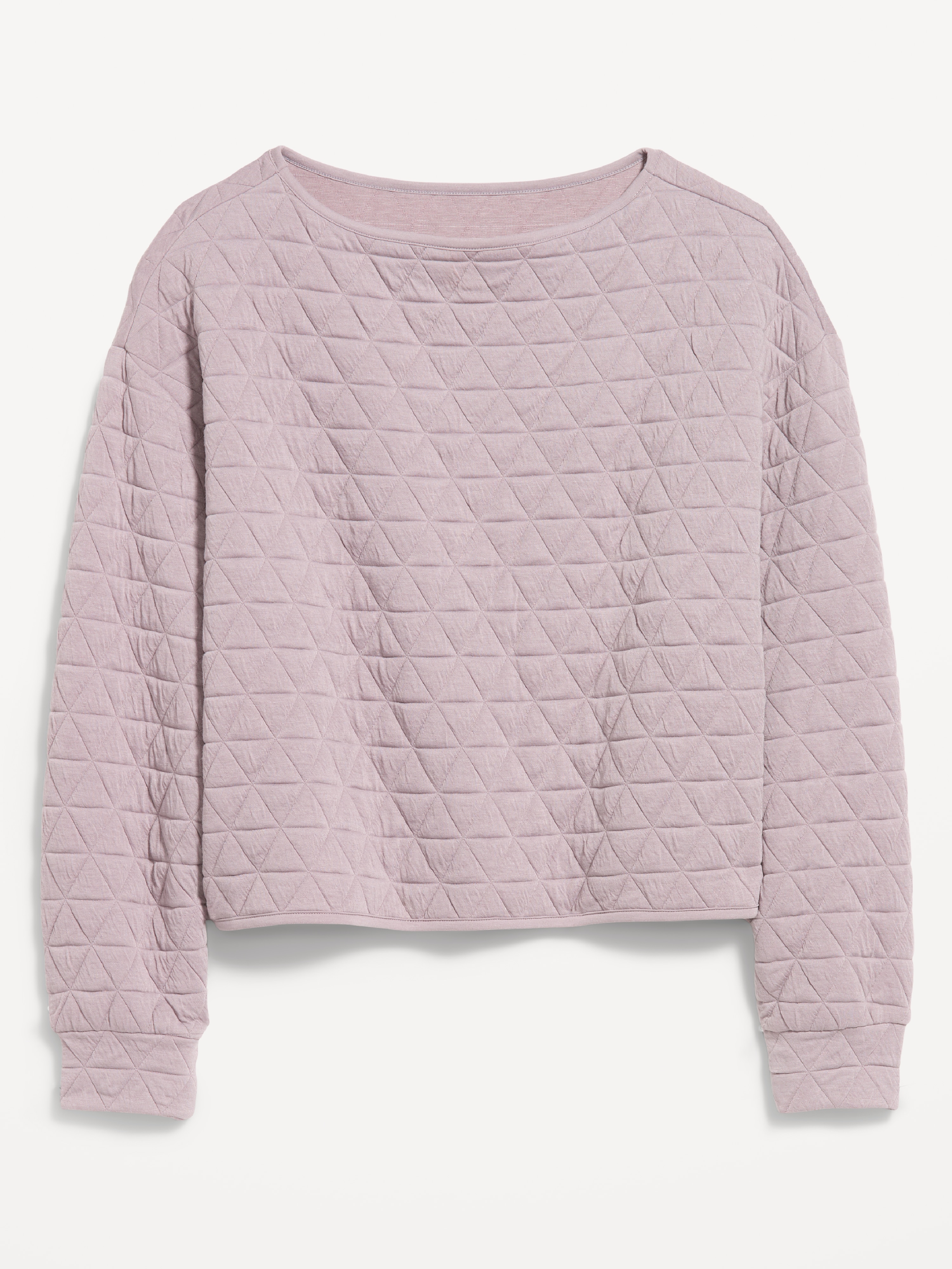 Quilted Bounce Fleece Boatneck Sweatshirt - Mockingbird - 9