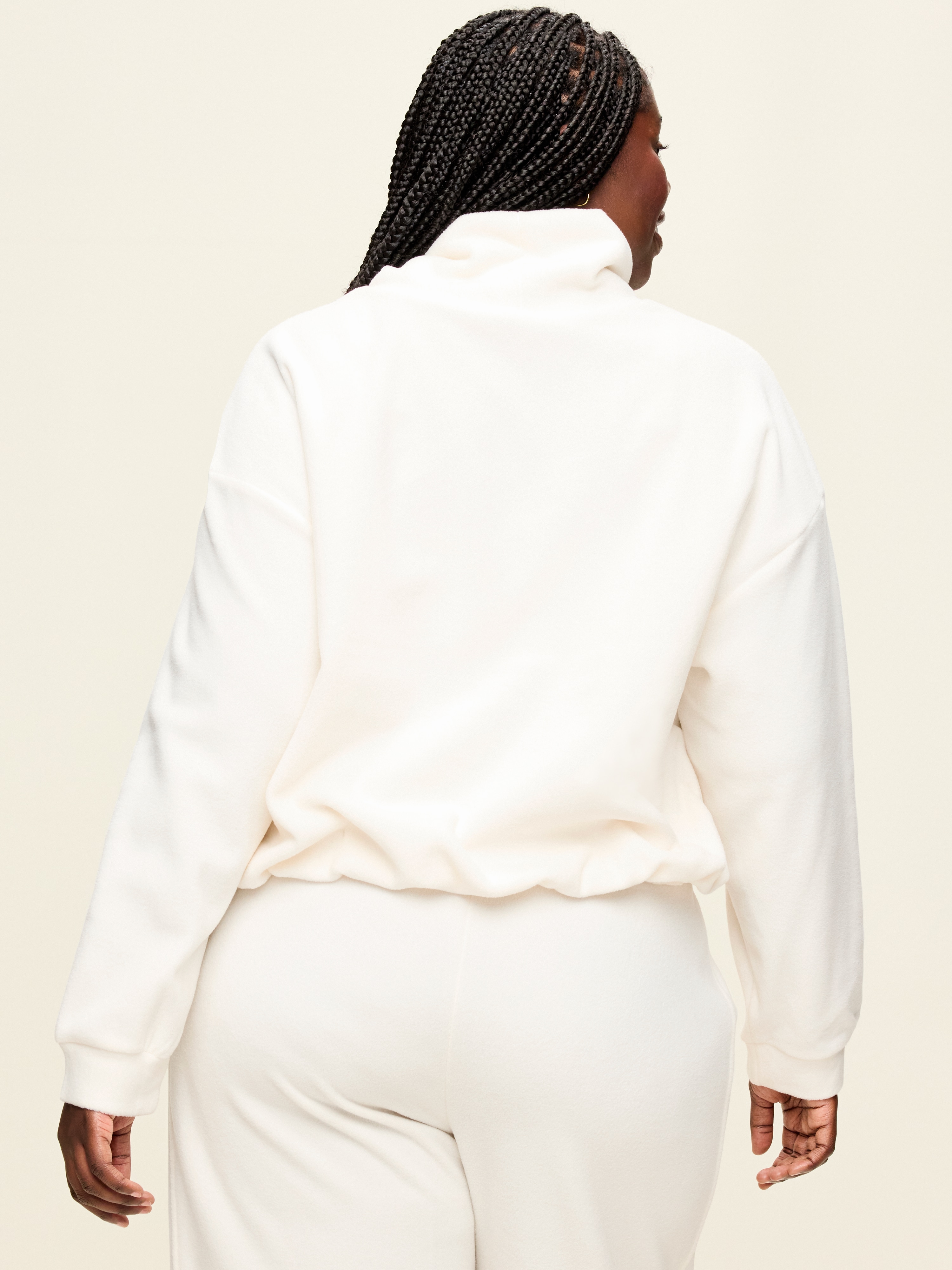 Performance Fleece Funnel Neck Pullover - Sea Salt - 8