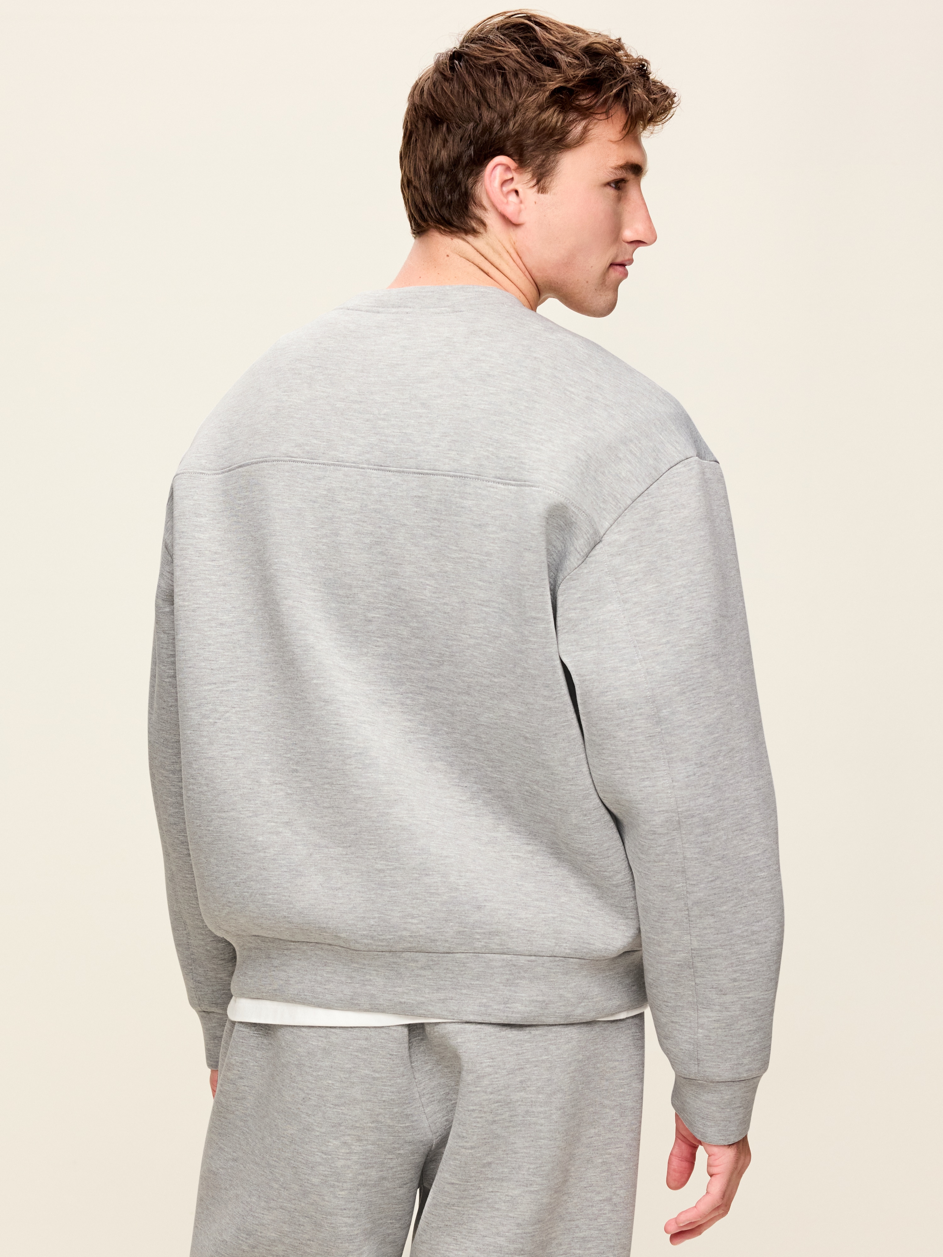 Oversized Bounce Fleece Sweatshirt - Heather Grey - 2