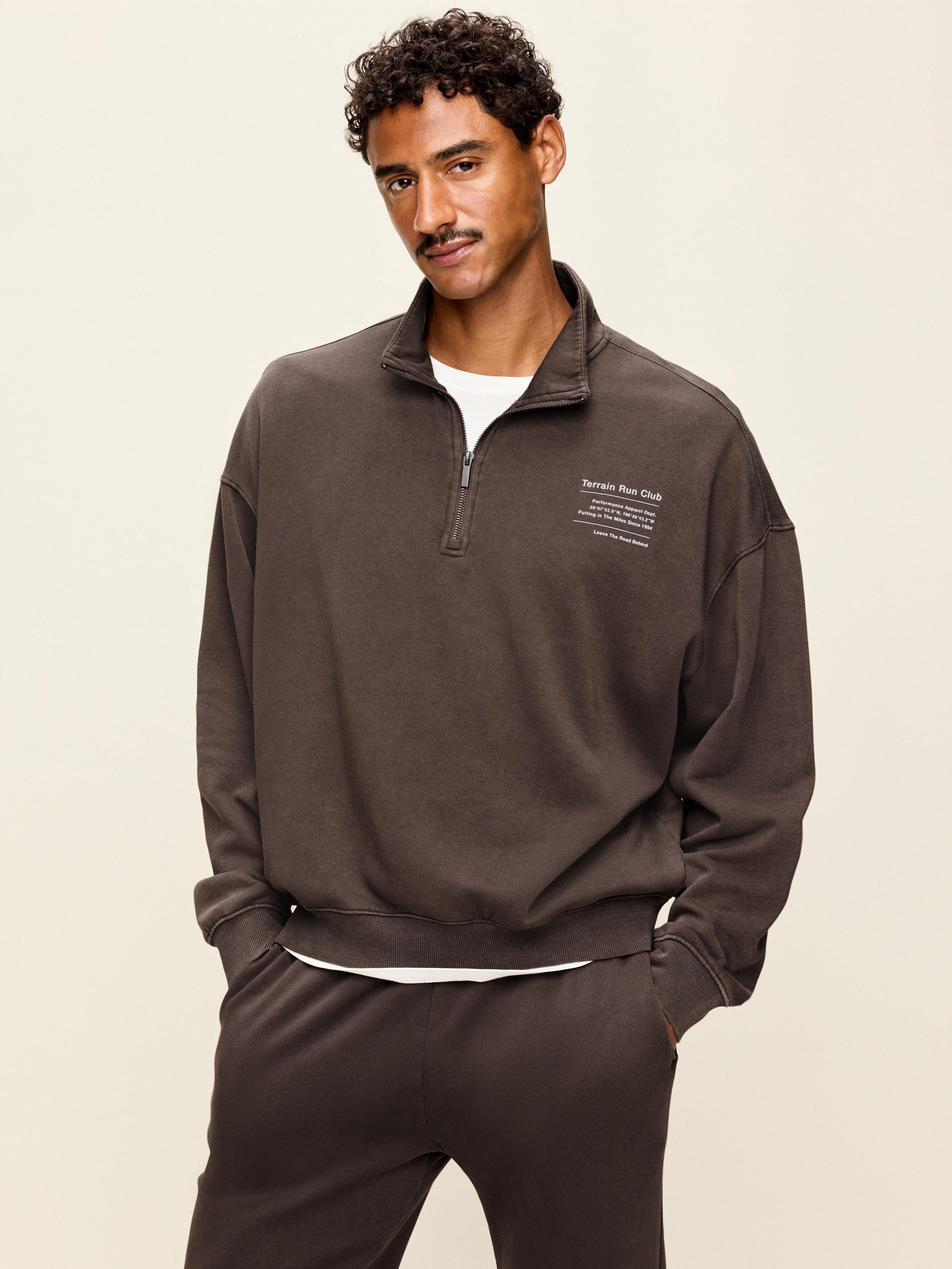 Lived-In Pro Quarter Zip - Glacial Stone - 1