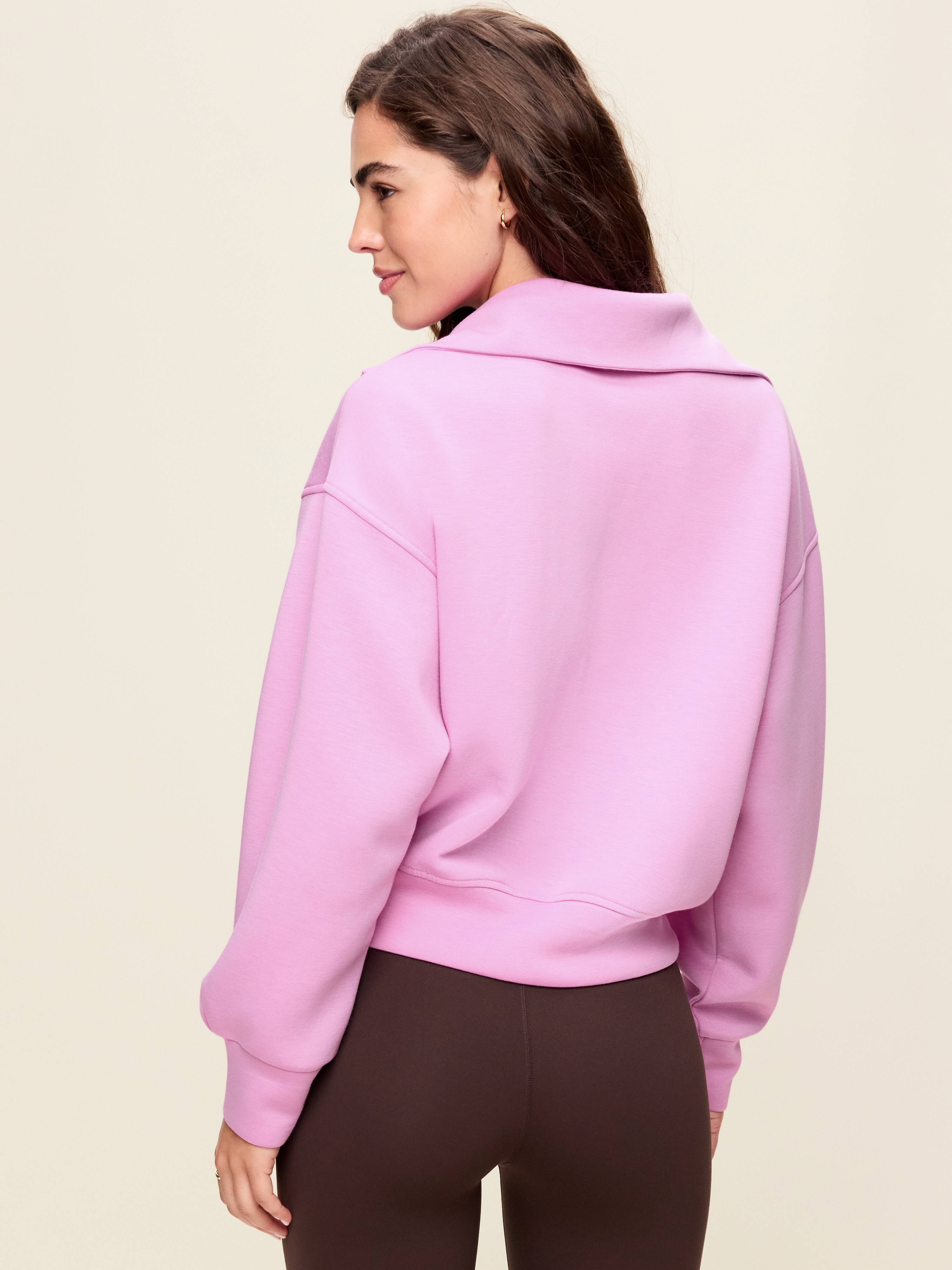 Bounce Fleece Half-Zip Pullover Sweatshirt - Orchid - 2