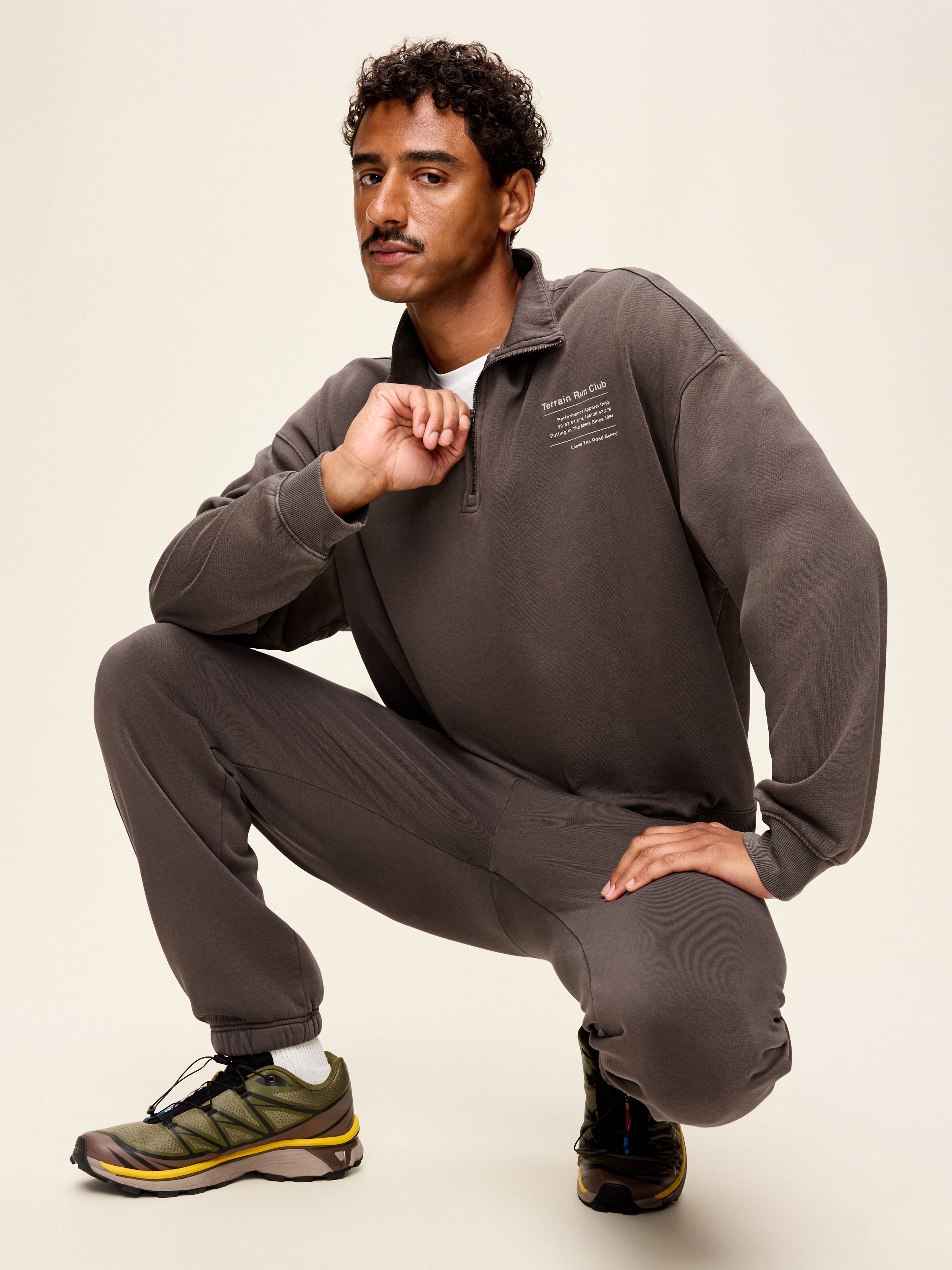 Lived-In Pro Quarter Zip - Glacial Stone - 3
