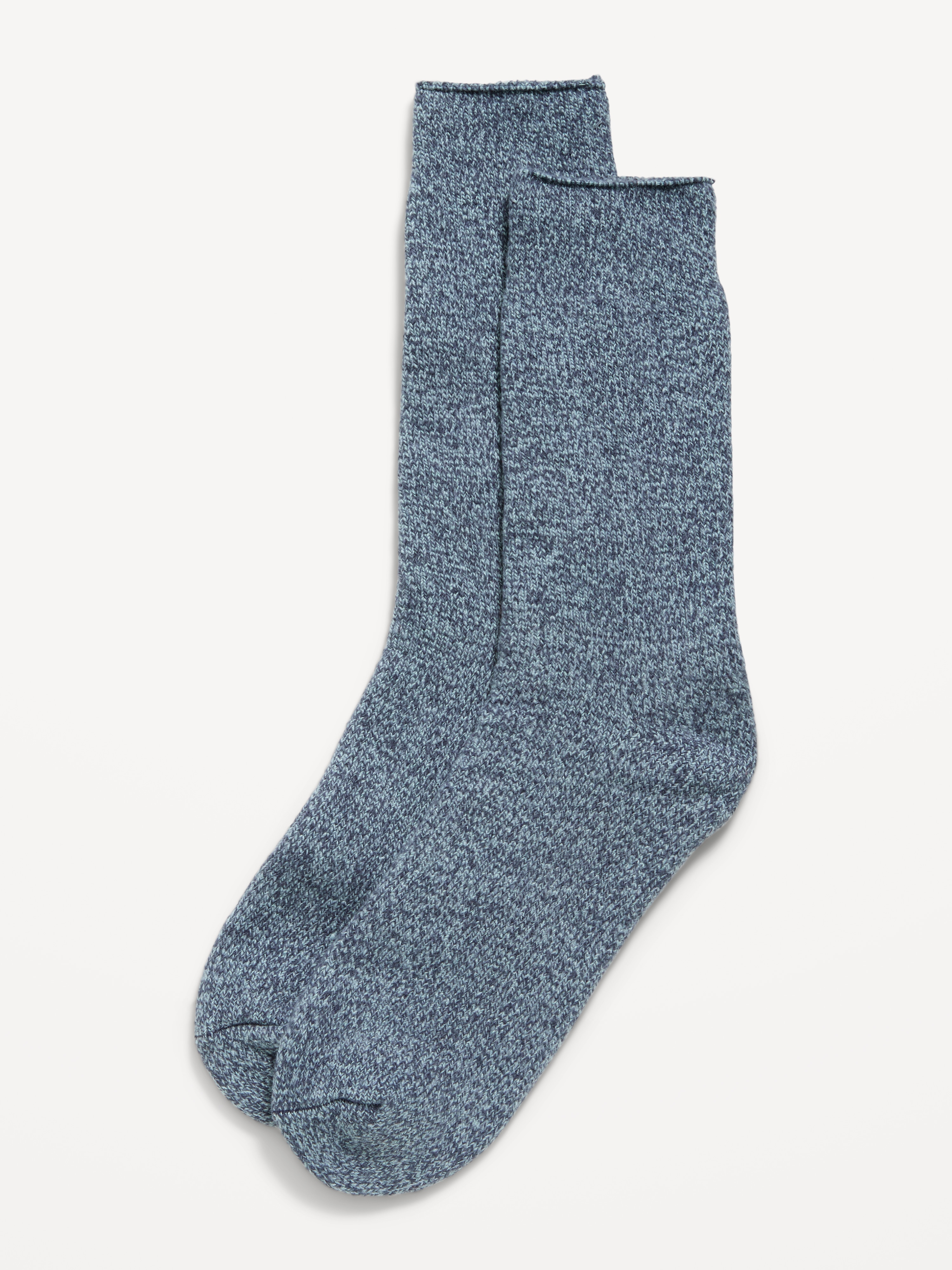 Cozy-Lined Crew Socks for Men - Dusk Navy - 1