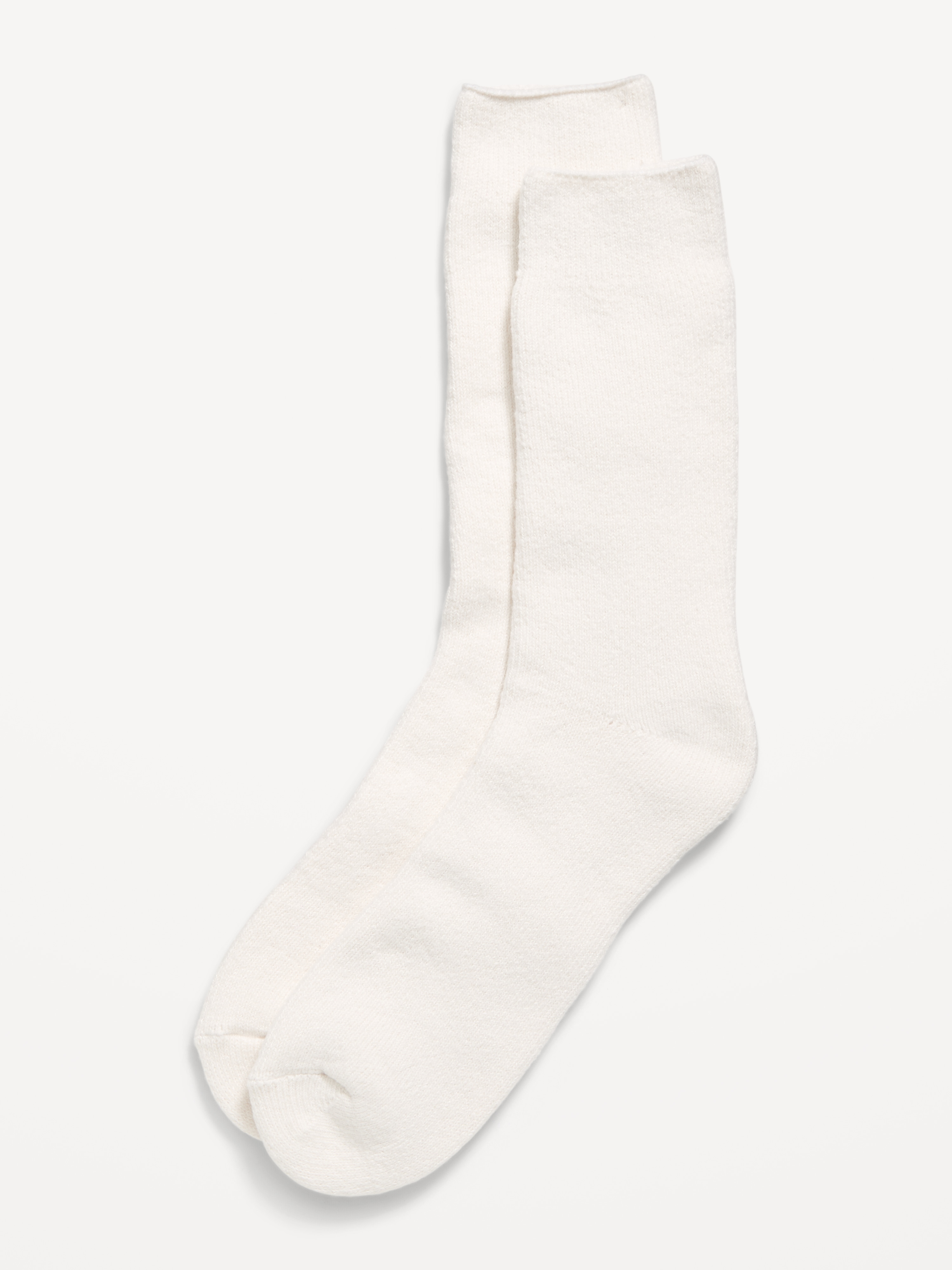 Cozy-Lined Crew Socks for Men - Creme De La Creme - 1