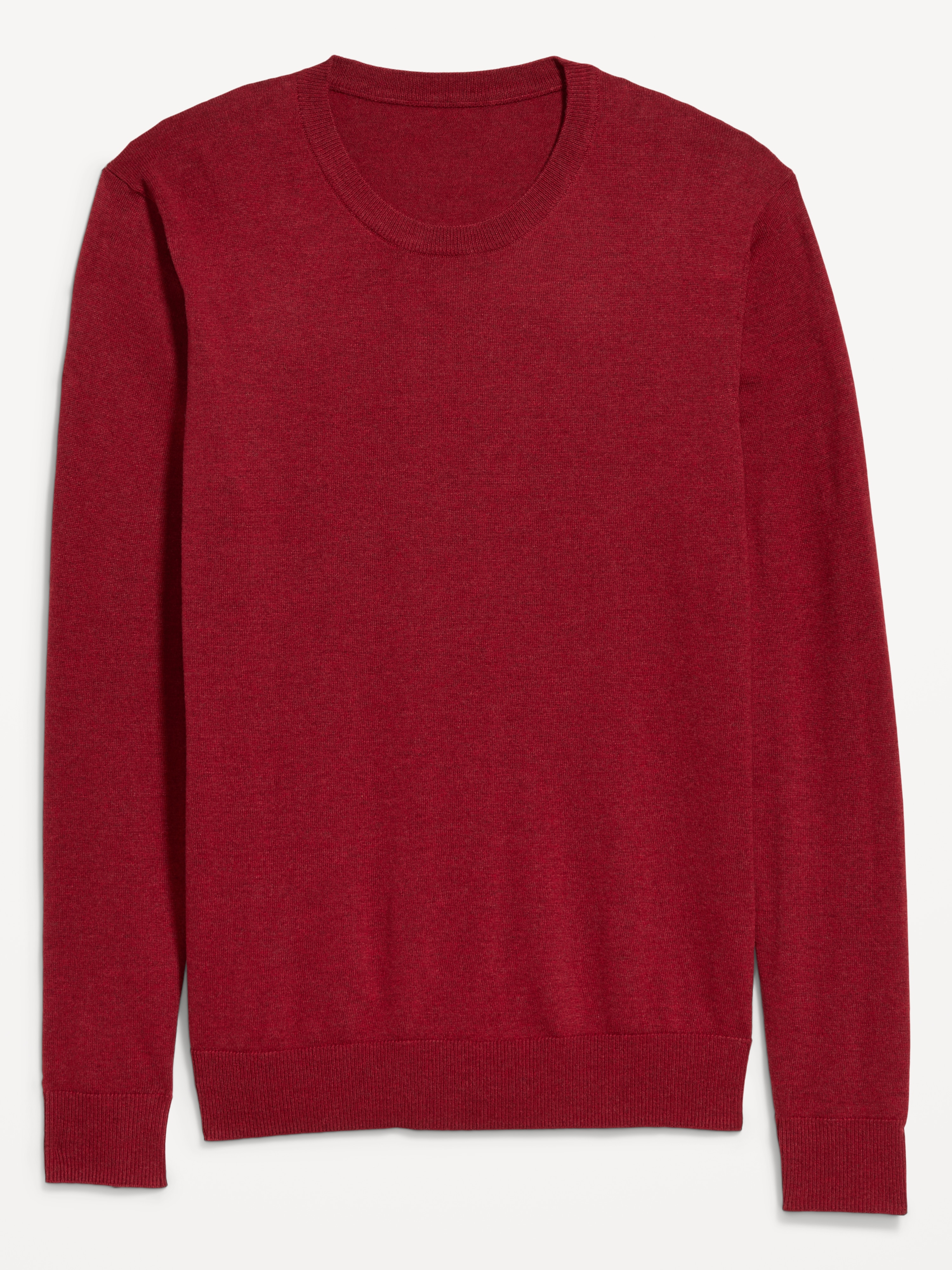 Essential Crew-Neck Sweater - Heather Red - 3