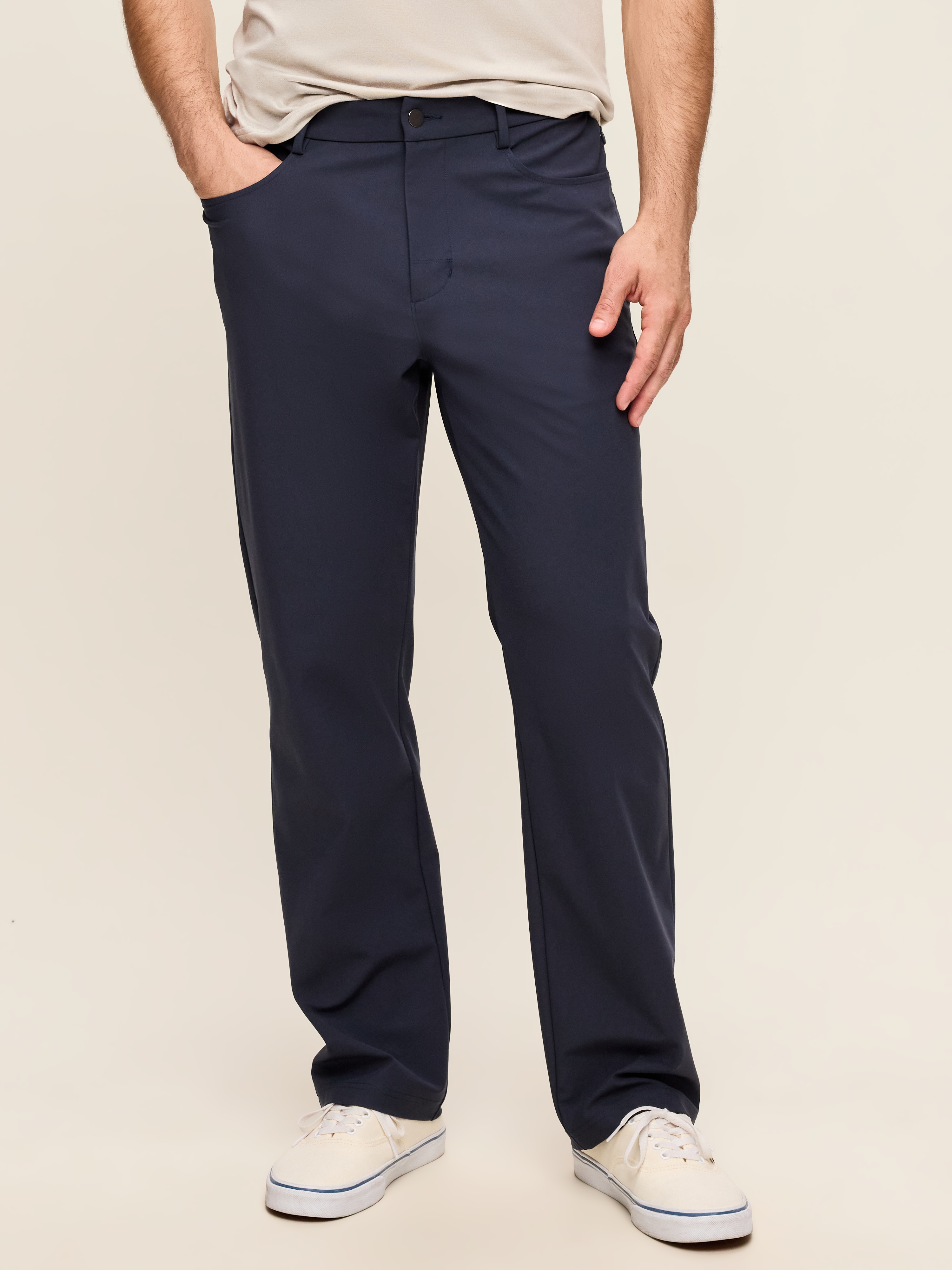 Straight Tech Hybrid Pants - Classic Navy - 1