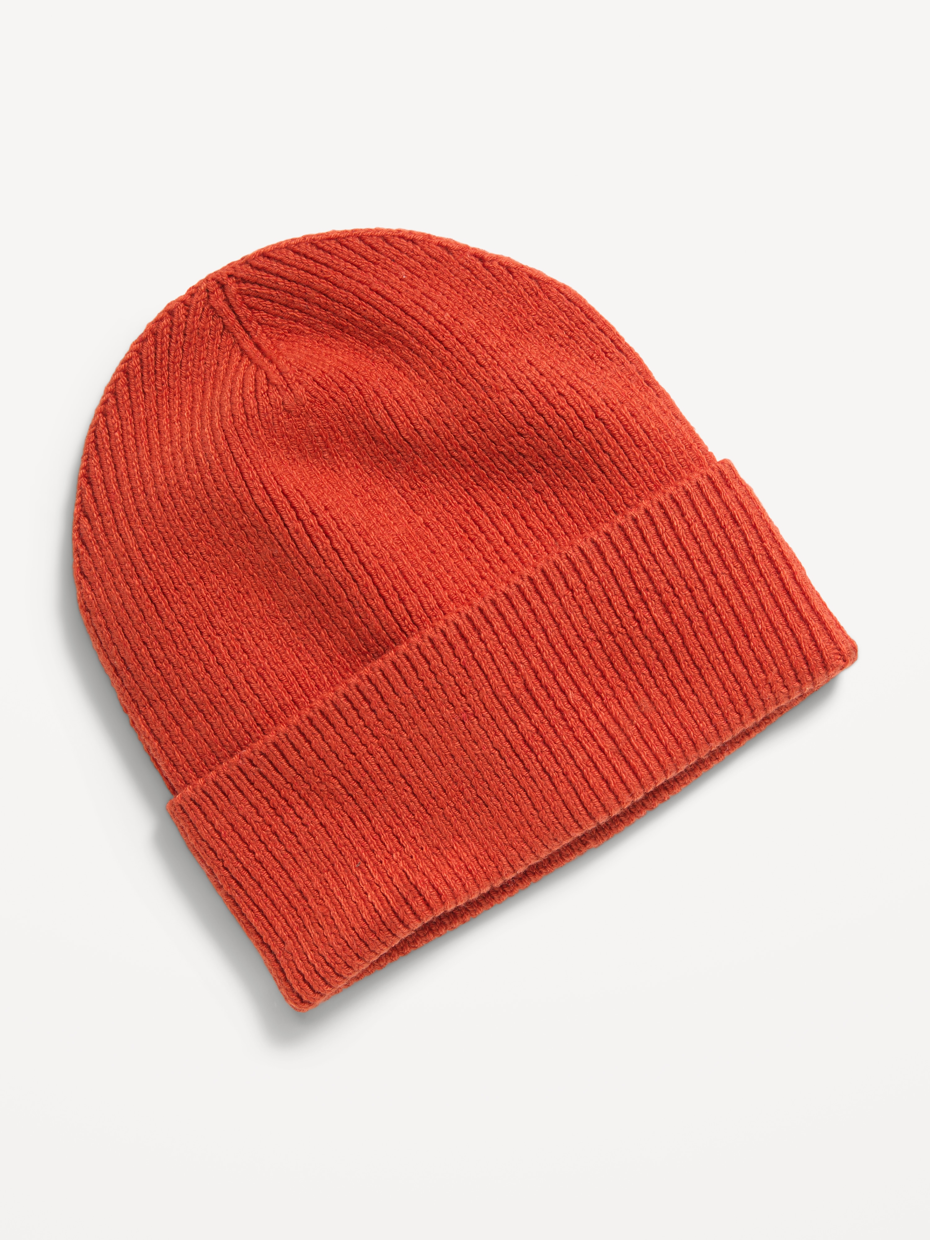 Ribbed Beanie for Men - Tangerine - 1