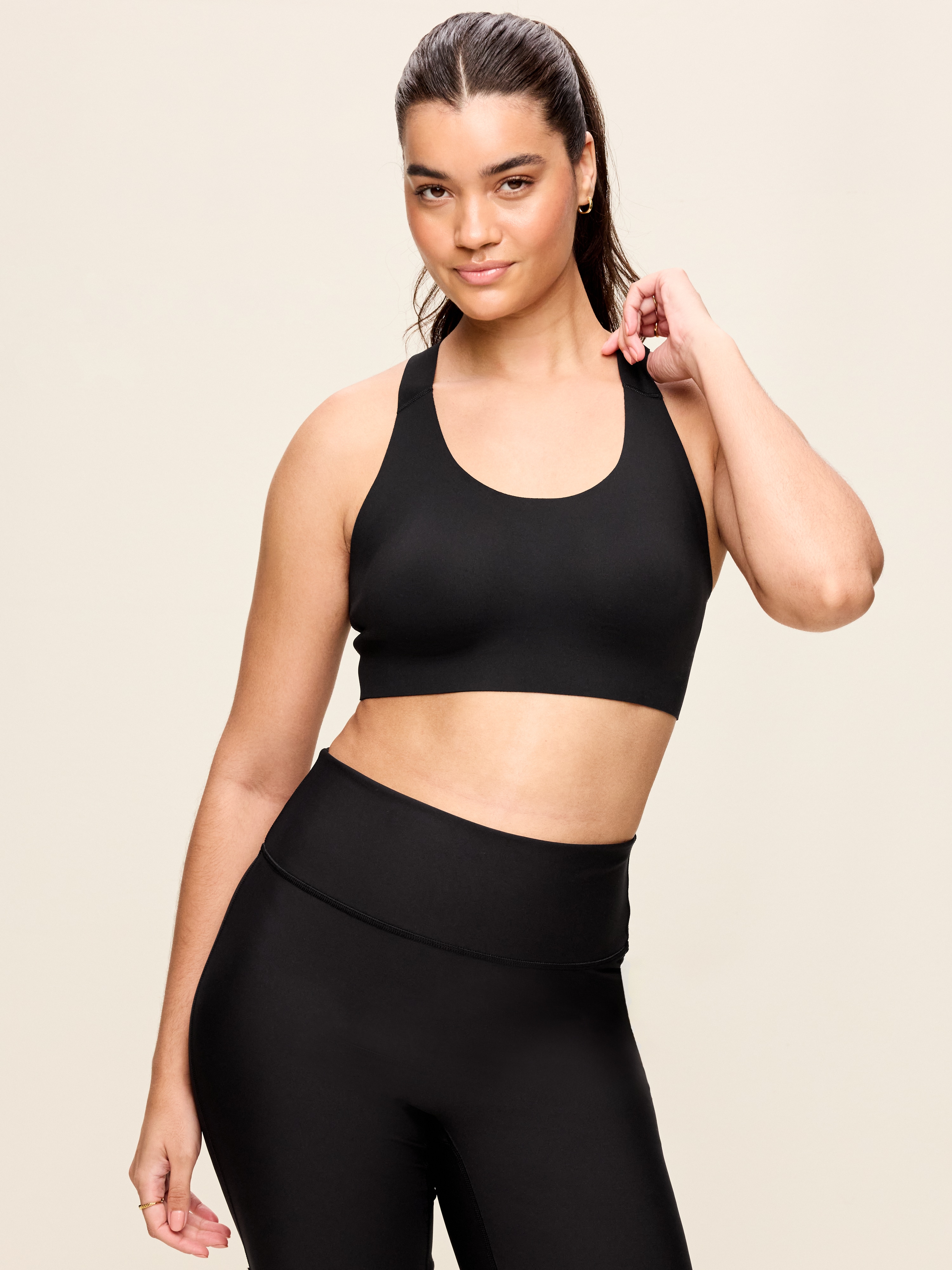 PowerSoft Molded Racerback Bra - Black Jack - 3