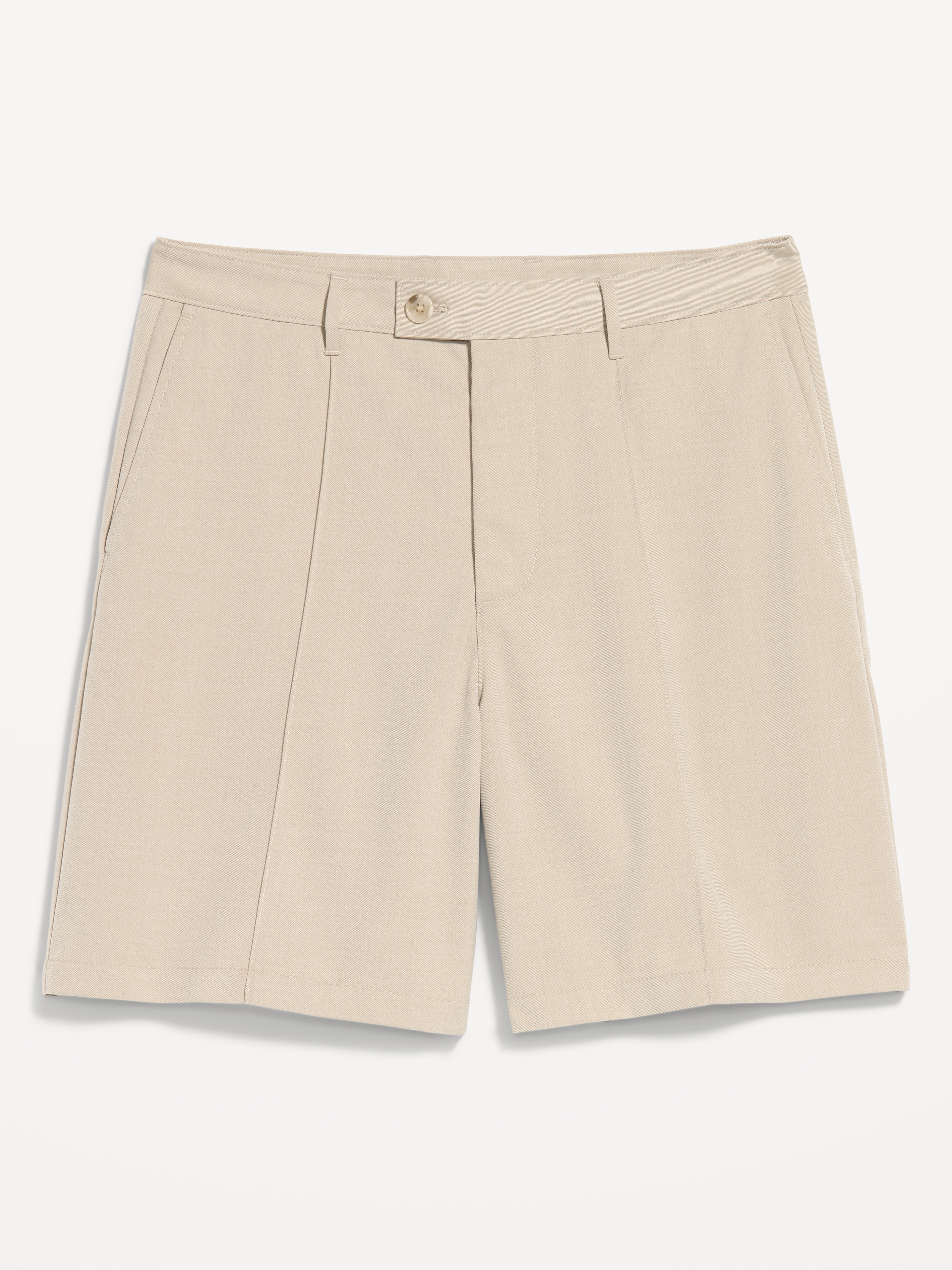Baggy Creased Twill Dress Shorts -- 8-inch inseam - A Stone's Throw - 1