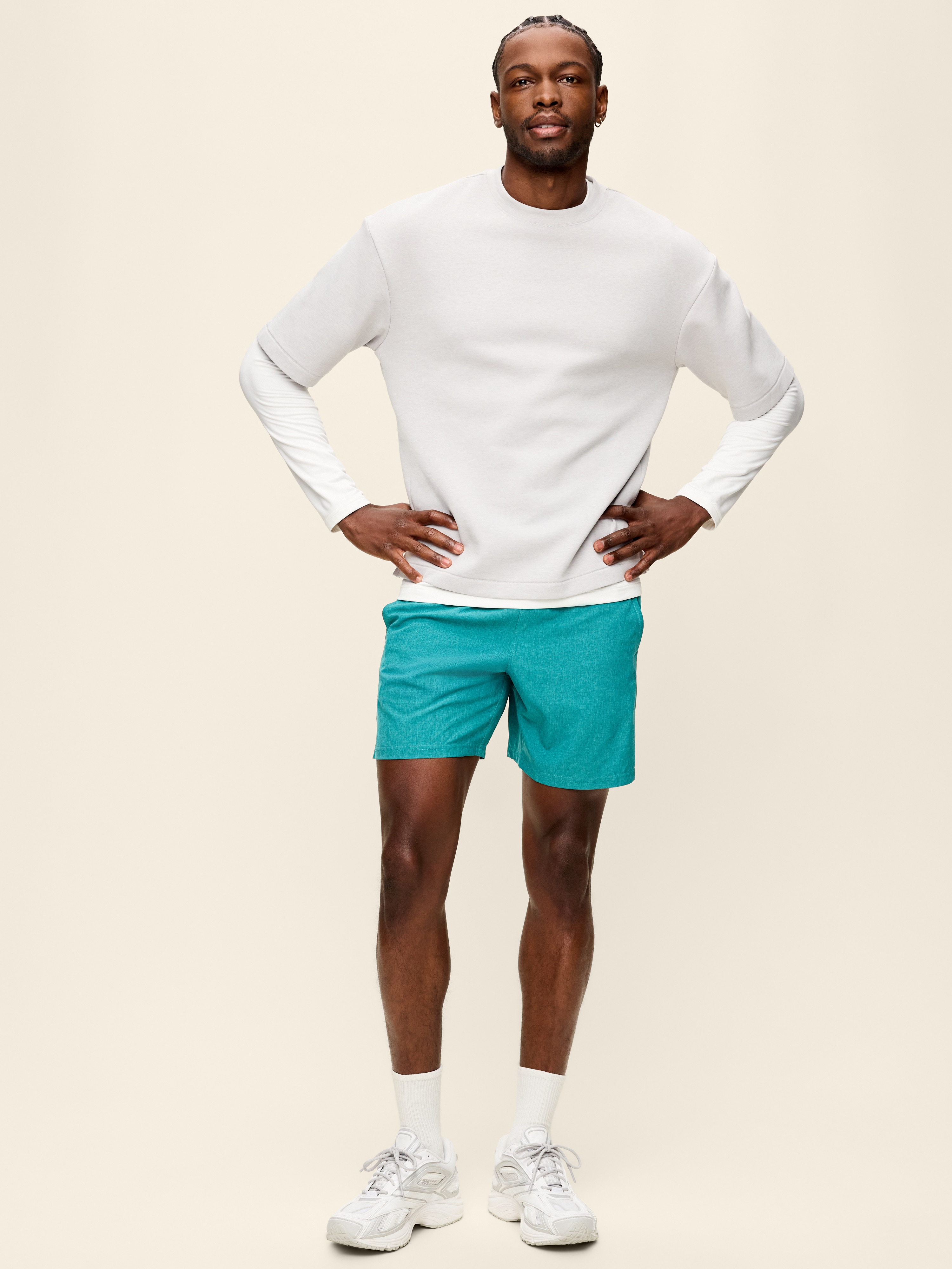 StretchTech Workout Shorts -- 7-inch inseam - Deepest Water - 2