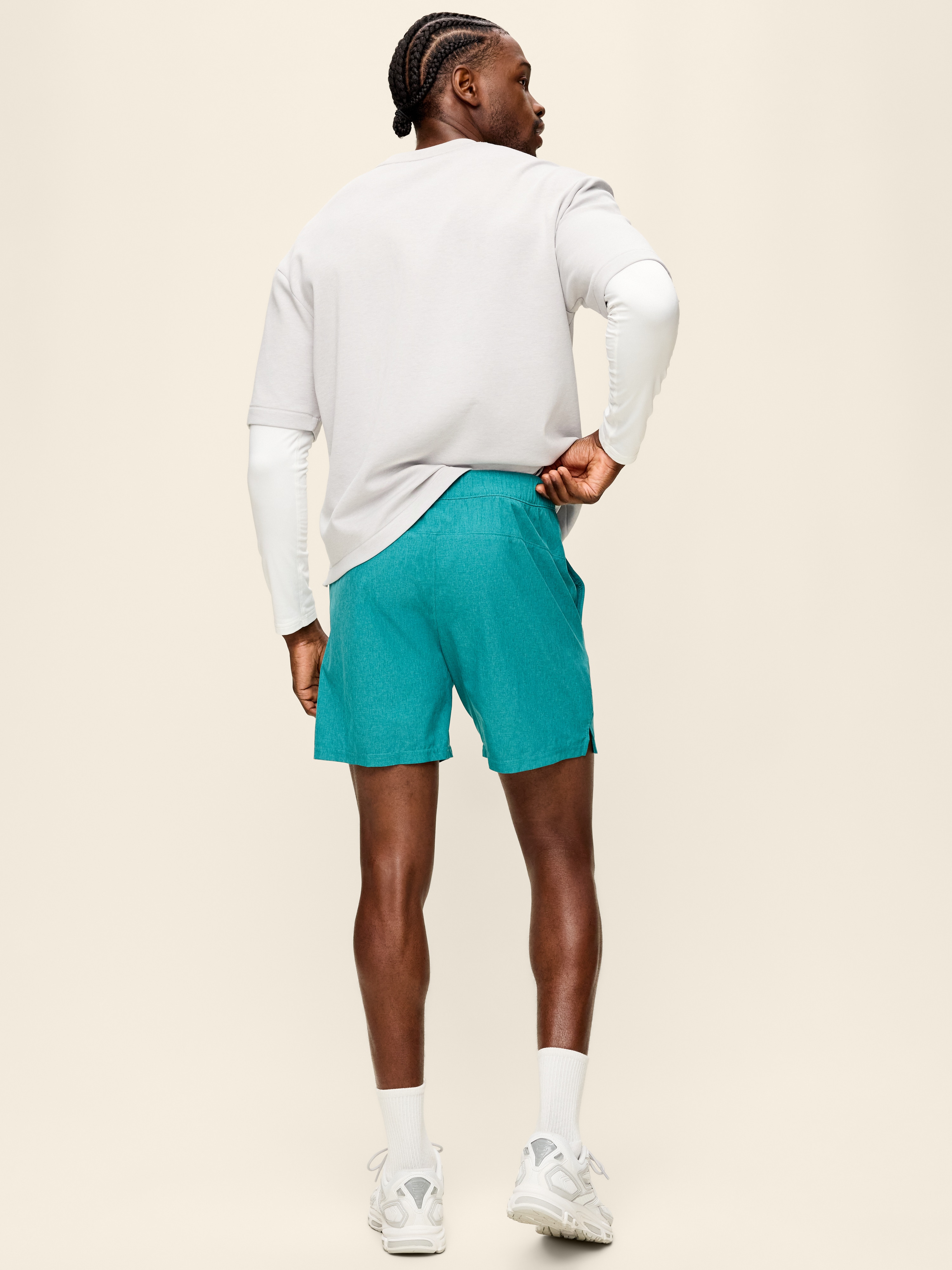 StretchTech Workout Shorts -- 7-inch inseam - Deepest Water - 4