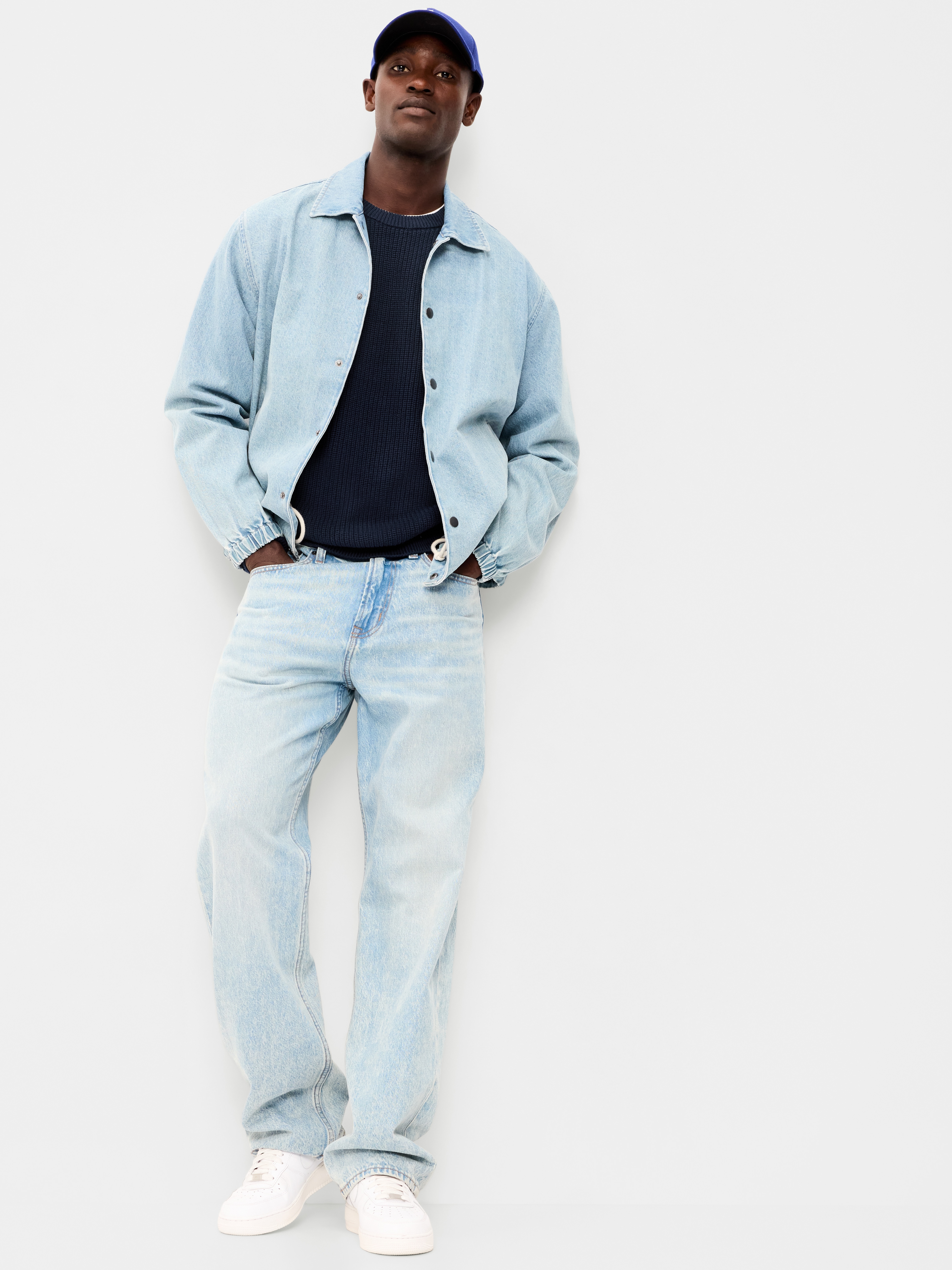 Crew-Neck Sweater - In the Navy - 3