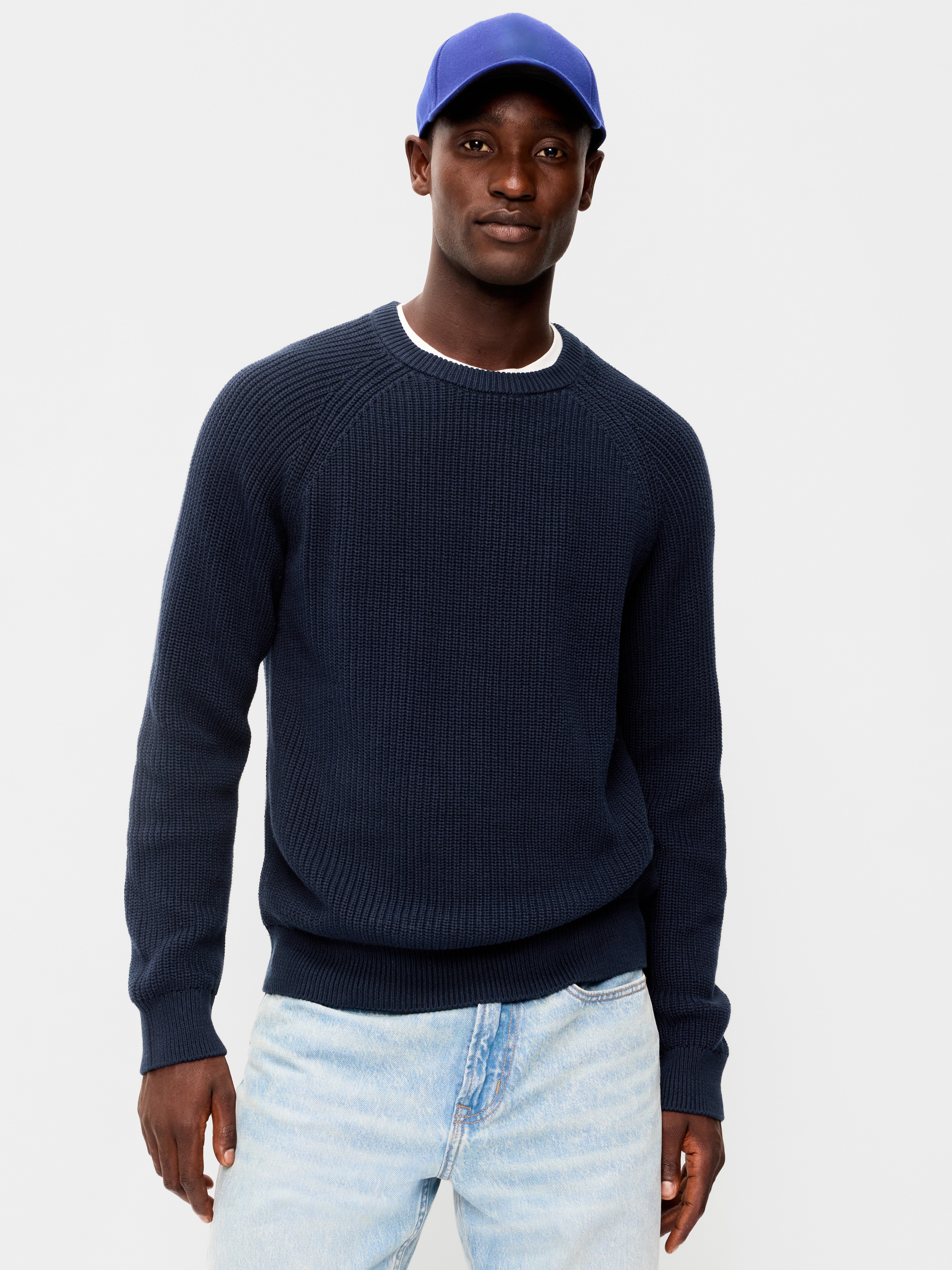 Crew-Neck Sweater - In the Navy - 1