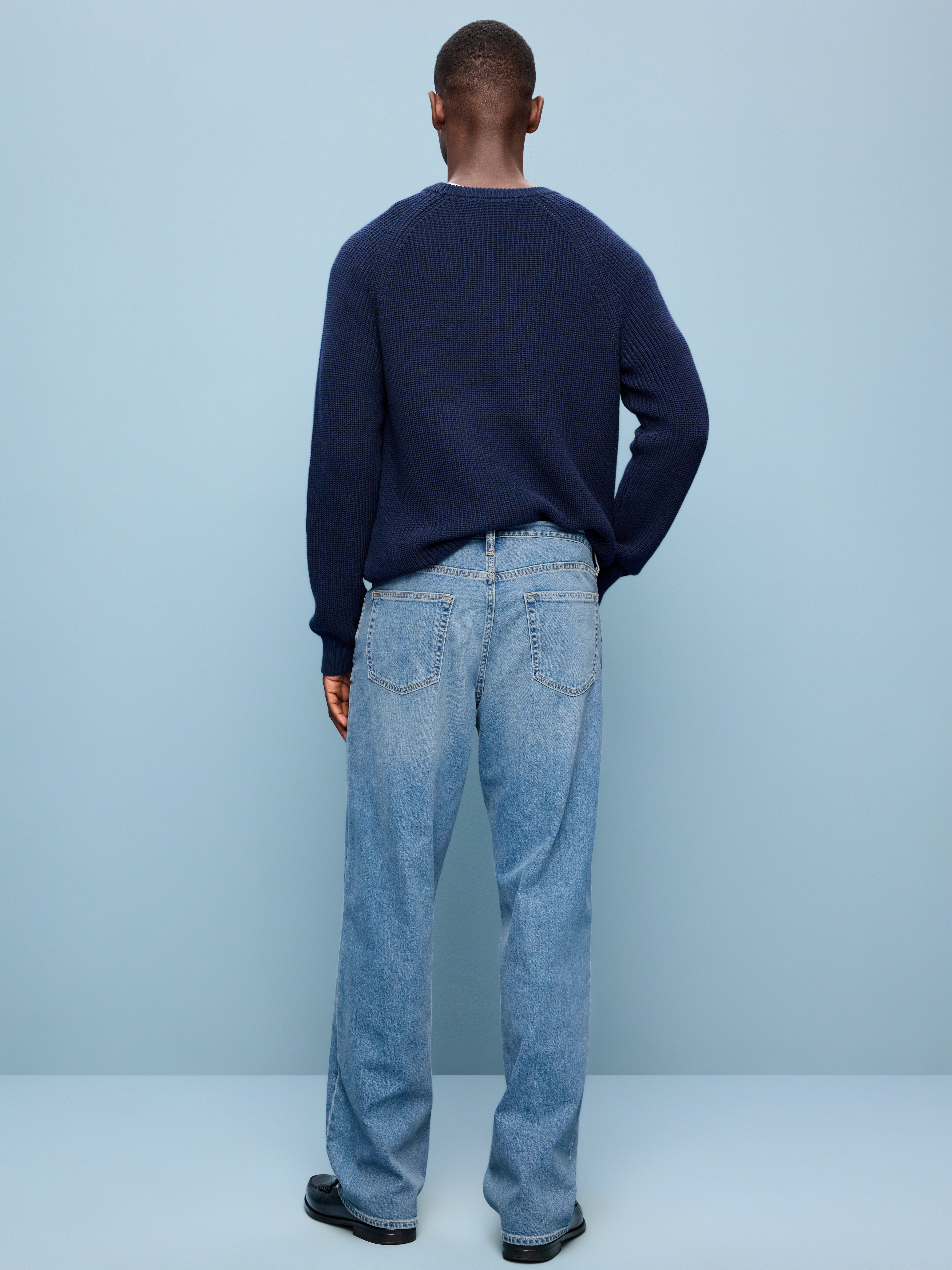 Relaxed Loose Built-In Flex Jeans - Medium Wash - 3