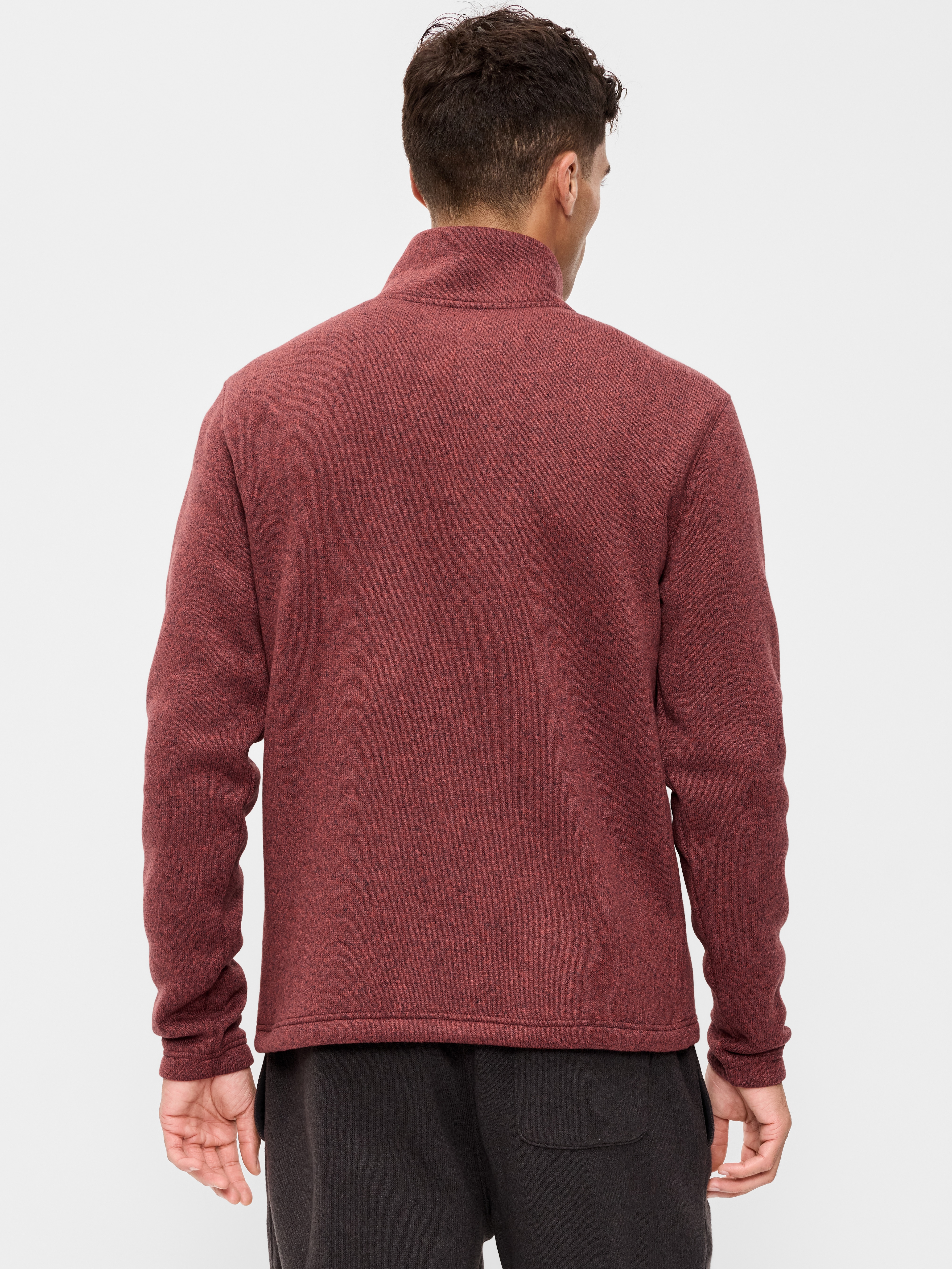 Sweater Fleece Quarter-Zip - Russet Brown - 2
