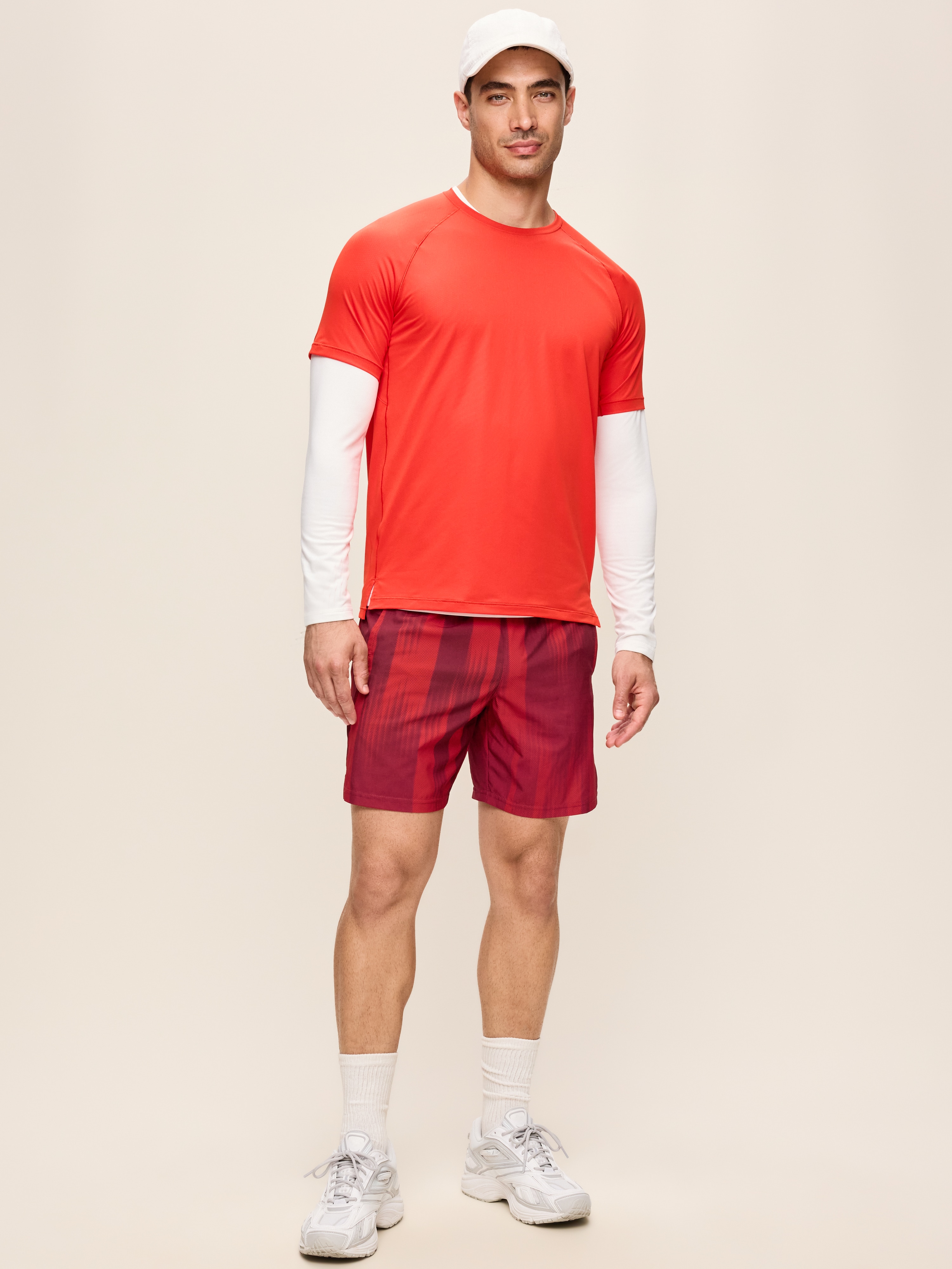 StretchTech Workout Shorts -- 7-inch inseam - Mystic Fire - 2