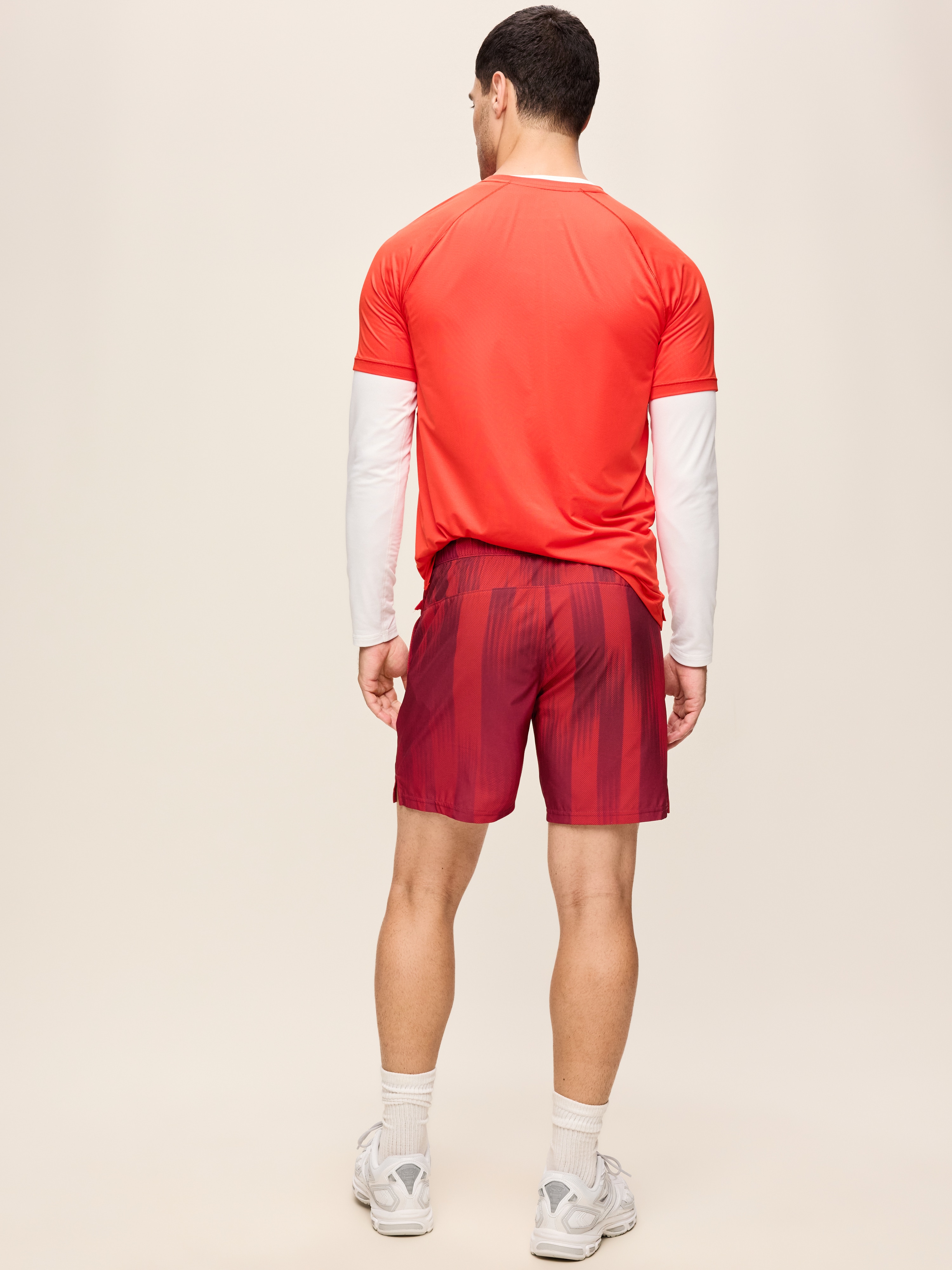 StretchTech Workout Shorts -- 7-inch inseam - Mystic Fire - 4