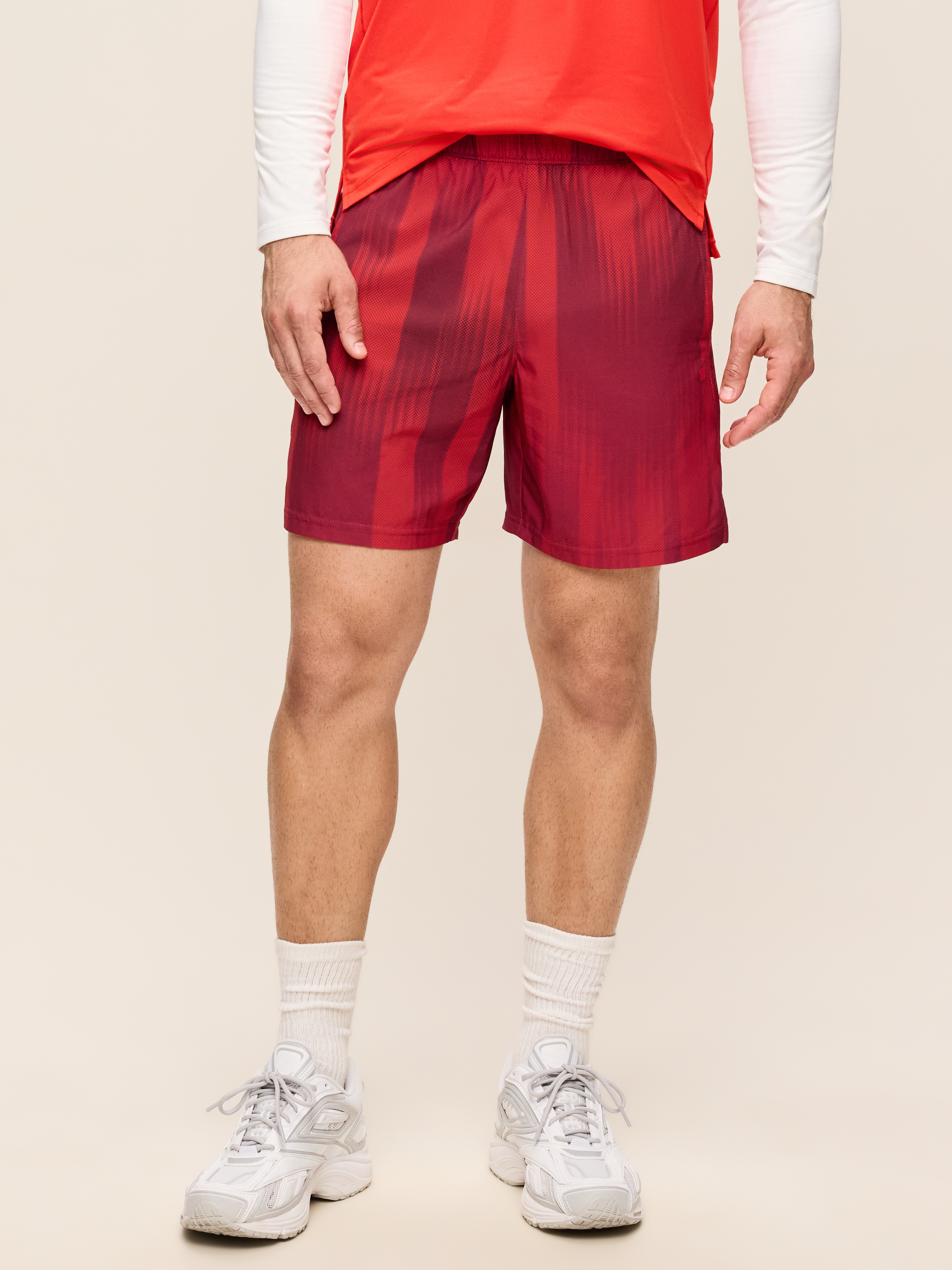 StretchTech Workout Shorts -- 7-inch inseam - Mystic Fire - 1