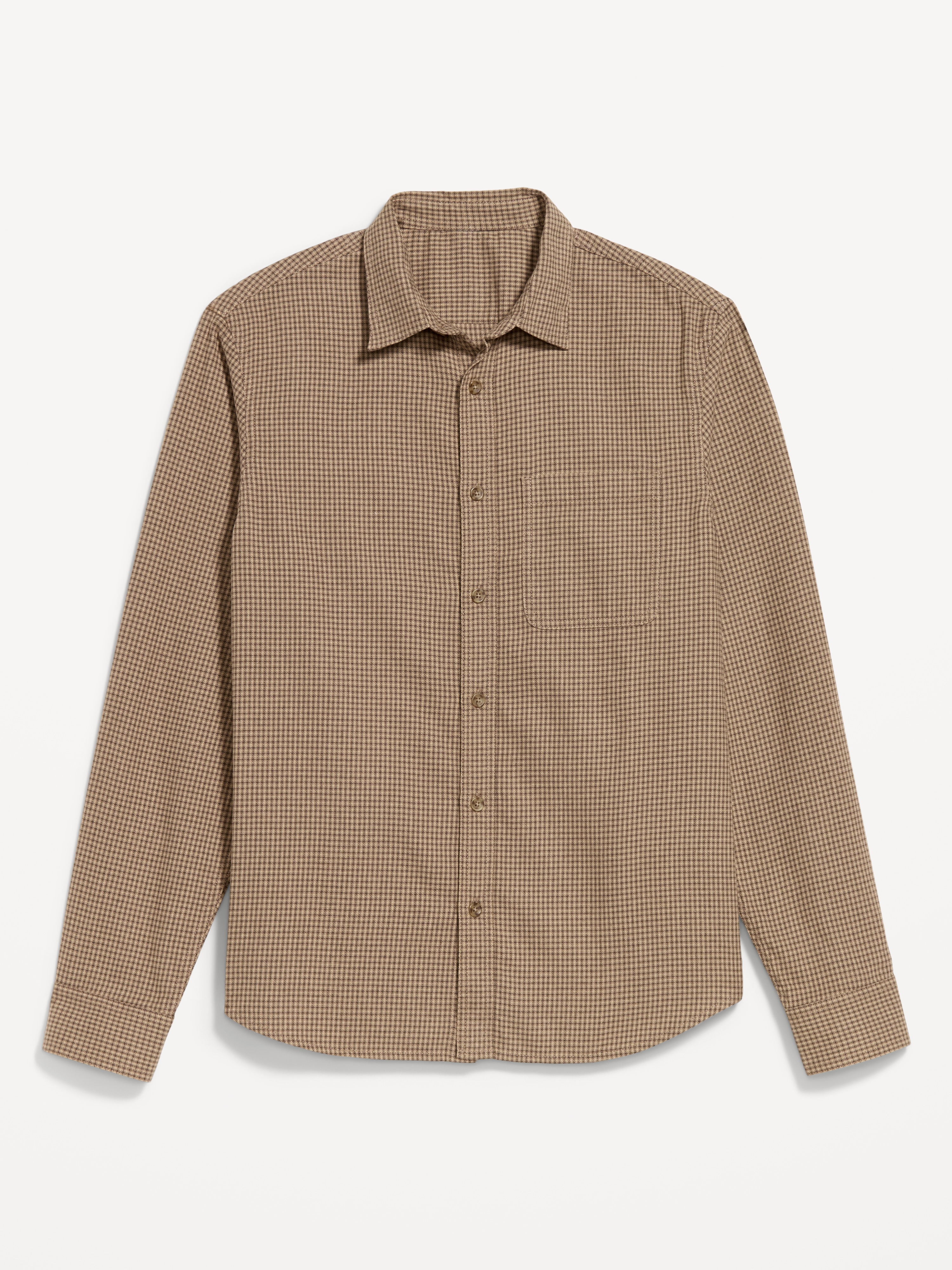 Relaxed Long-Sleeve Flannel Pocket Shirt - Shore Enough - 4