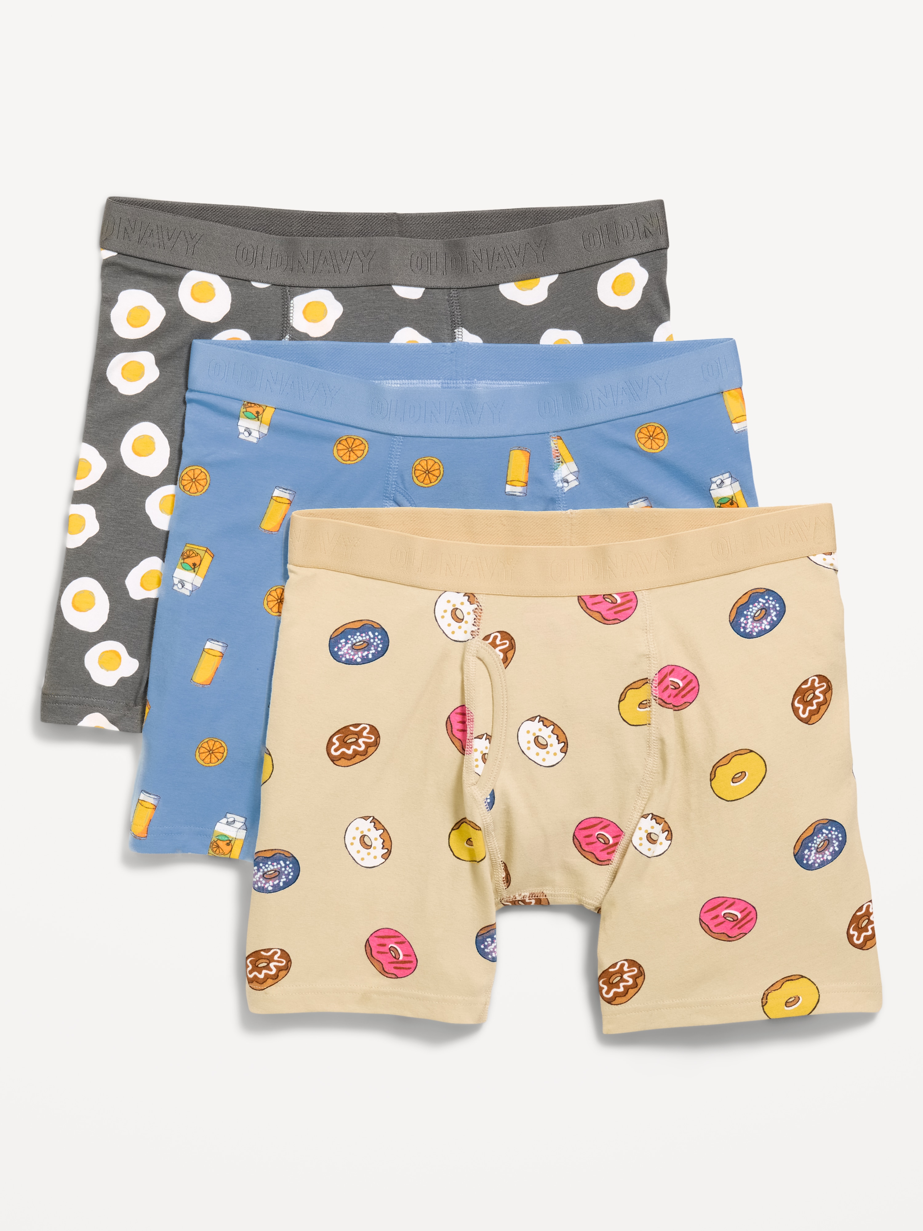 3-Pack Soft-Washed Boxer Briefs -- 6.25-inch inseam - Good Morning - 1