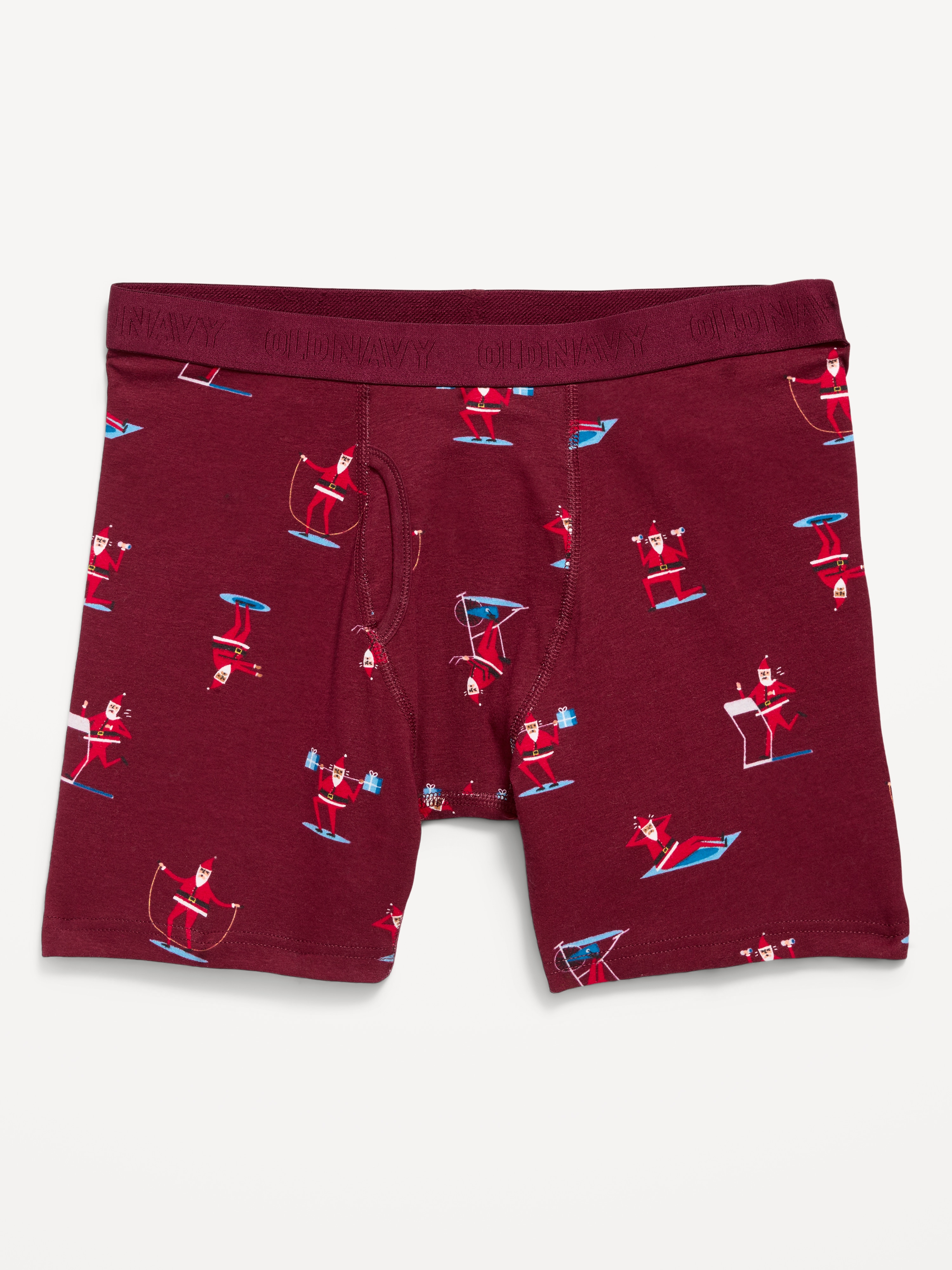 Soft-Washed Boxer Briefs -- 6.25-inch inseam - Santa Pc Red - 1