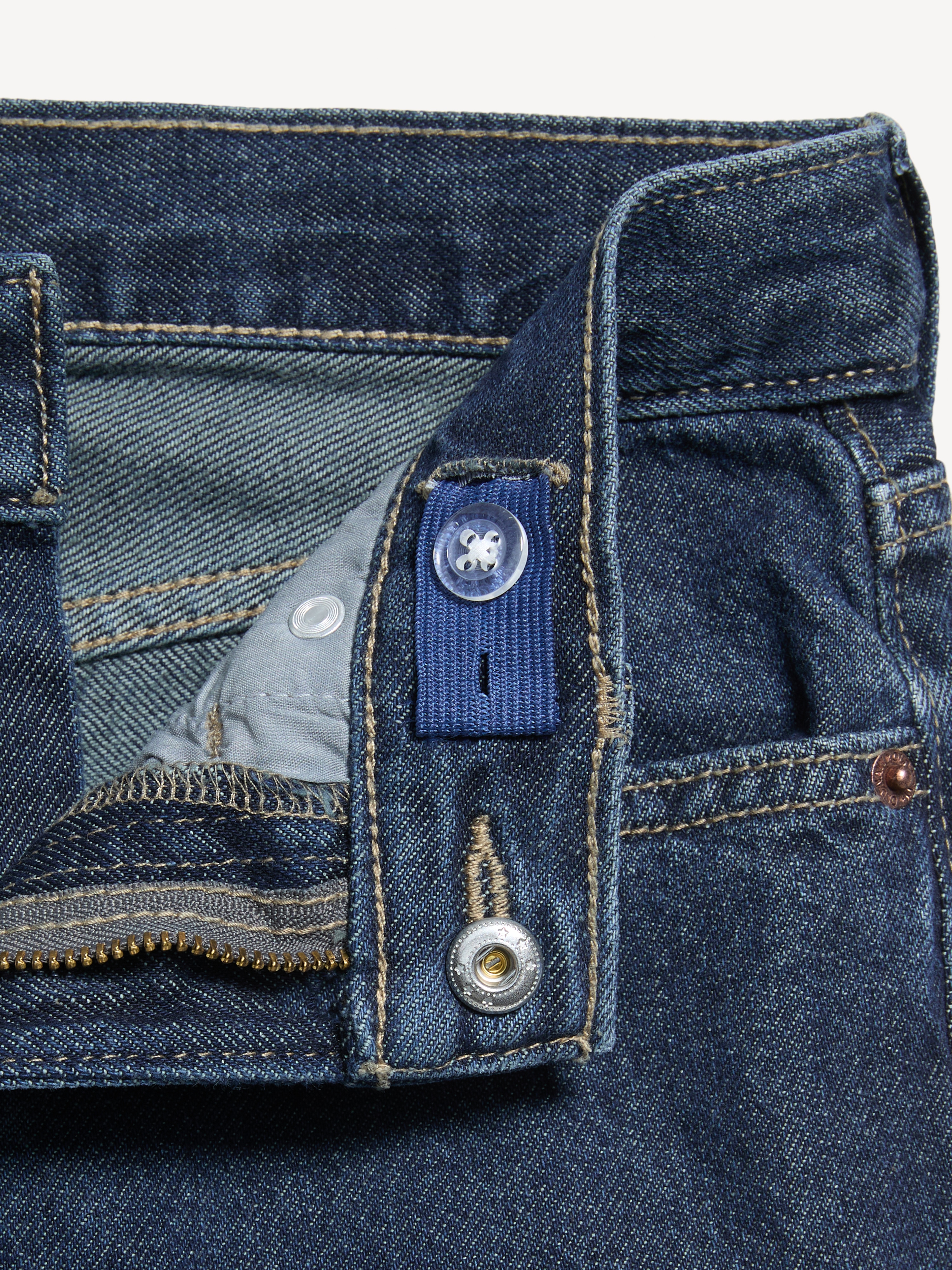 Baggy Non-Stretch Jeans for Boys - Dark Wash - 5