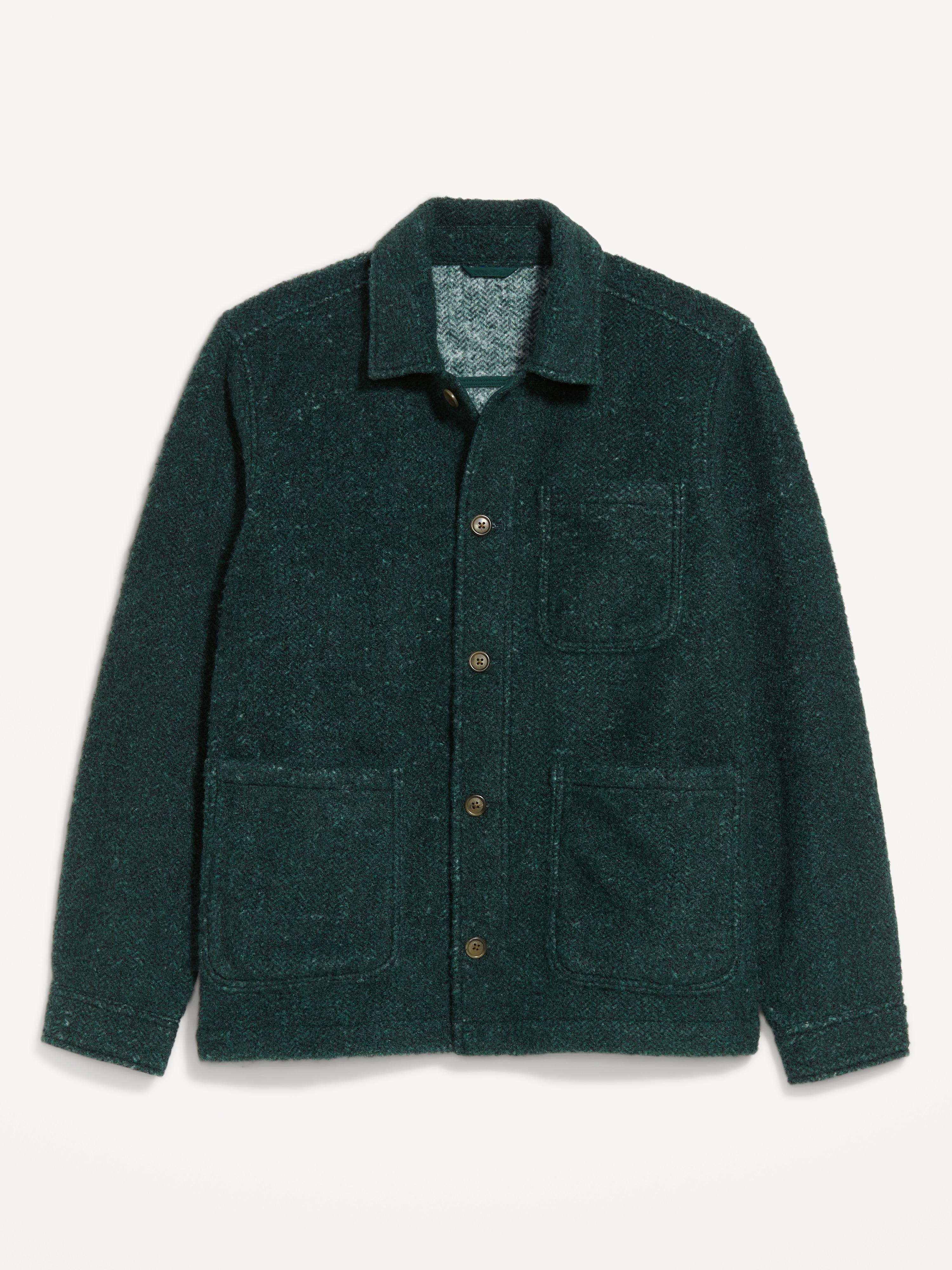 Wool-Blend Chore Jacket - Capri Isle - 1