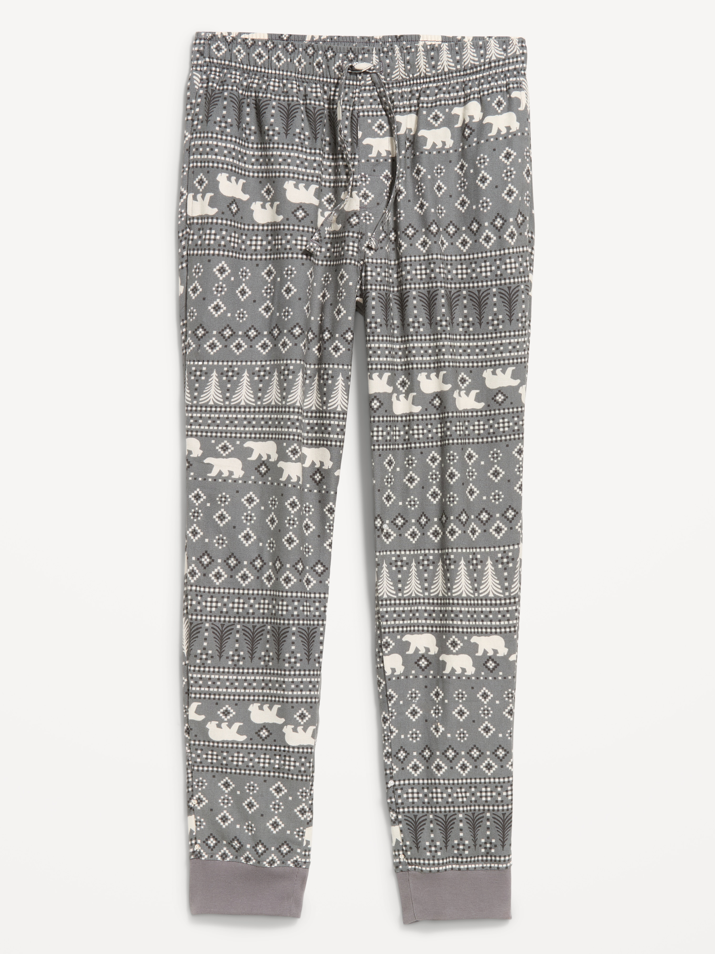 Flannel Pajama Joggers for Men - Polar Bears - 3
