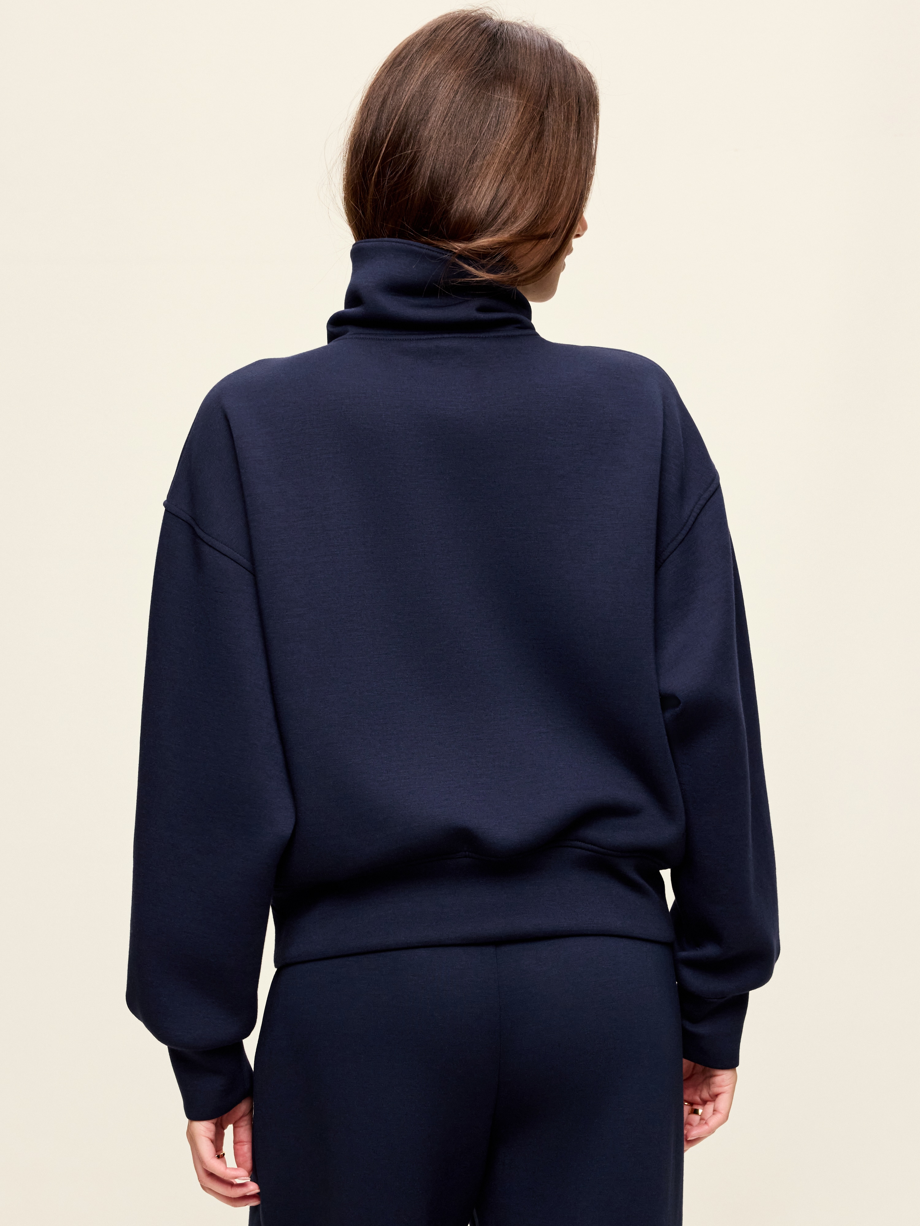 Bounce Fleece Half-Zip Pullover Sweatshirt - In the Navy - 2